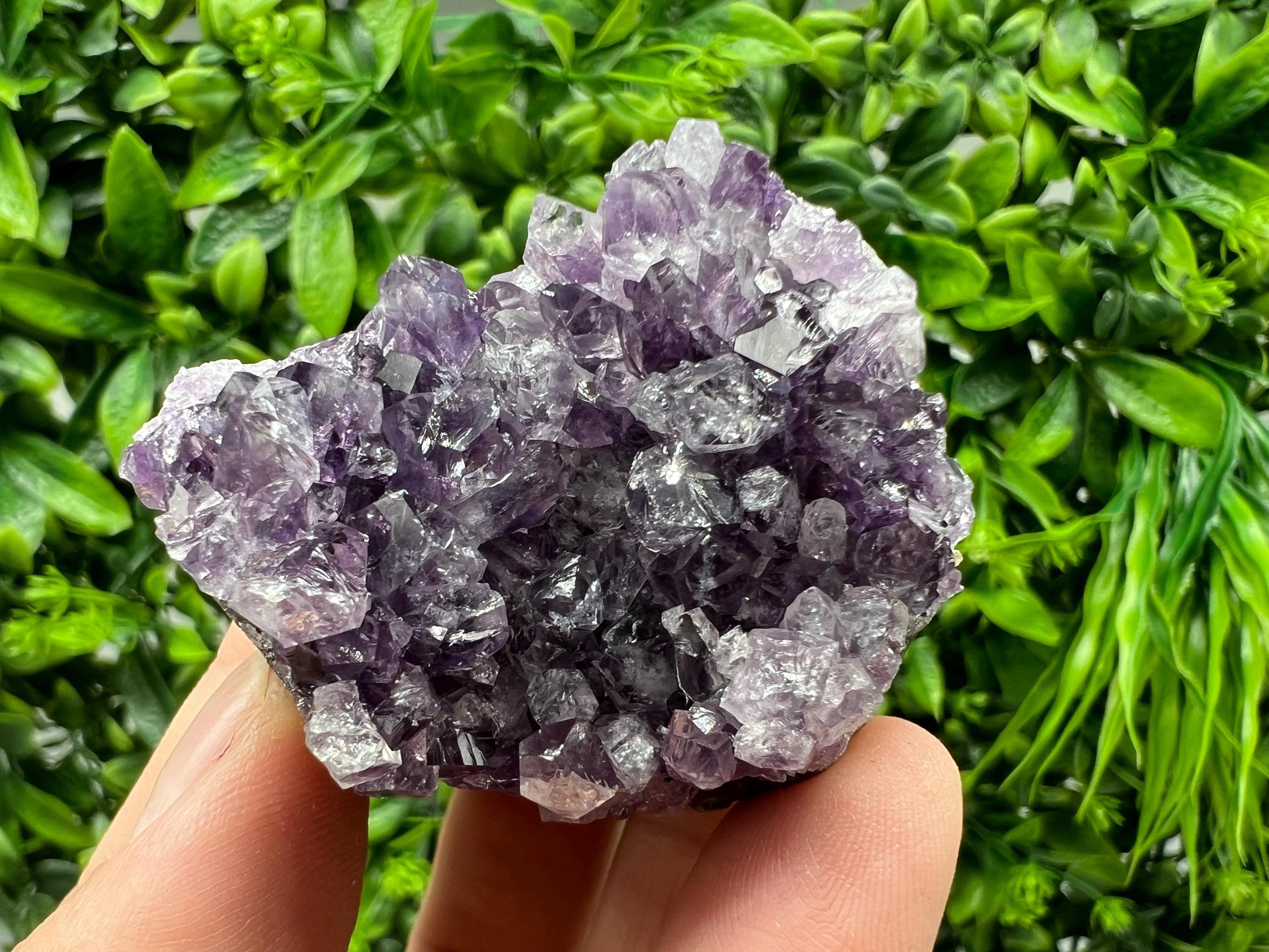 Uruguay Amethyst Crystal: Purple Quartz Phantom - Home Decor