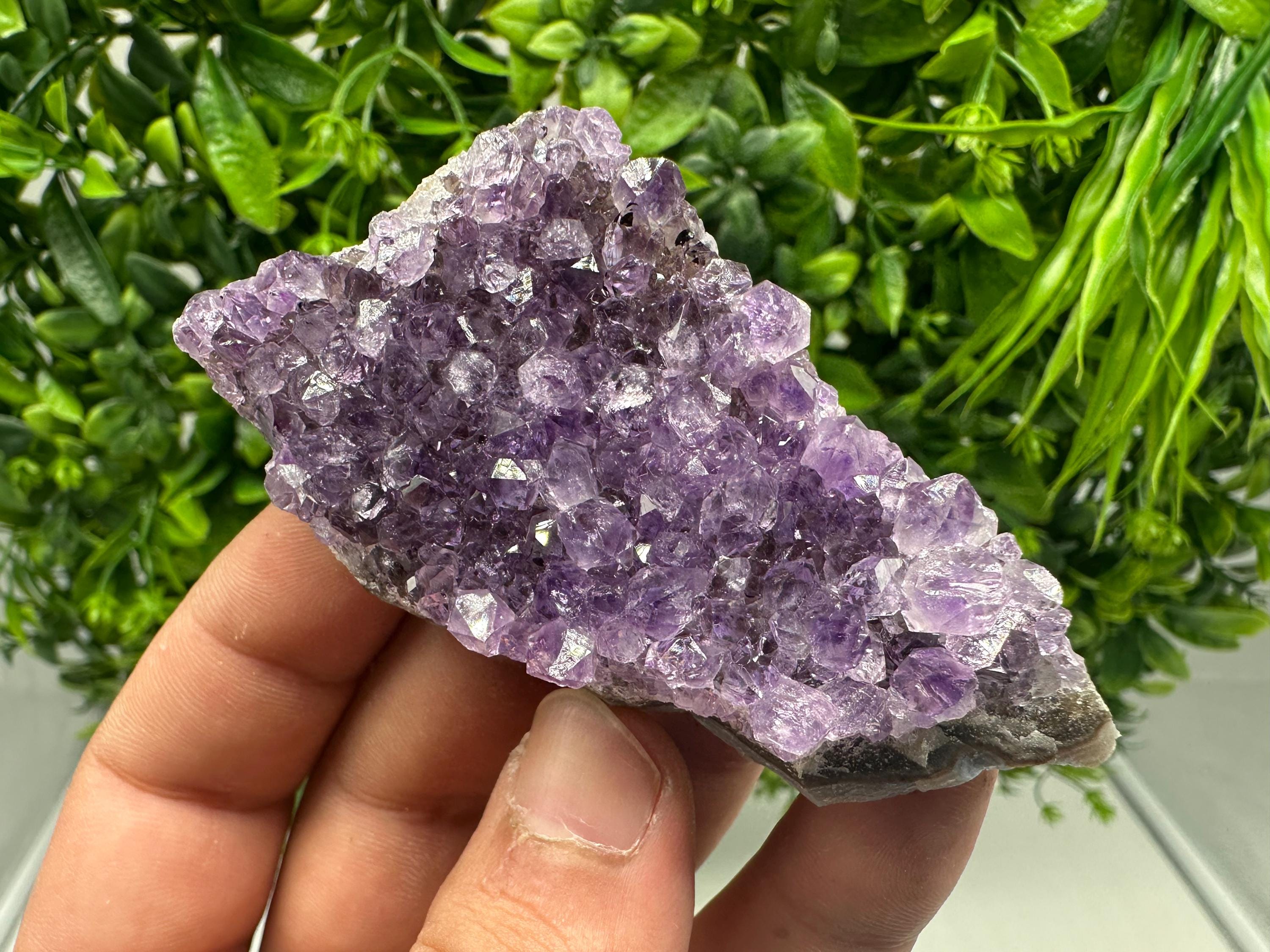 Uruguay Amethyst Cluster, Purple Quartz Crystal, Home Decor