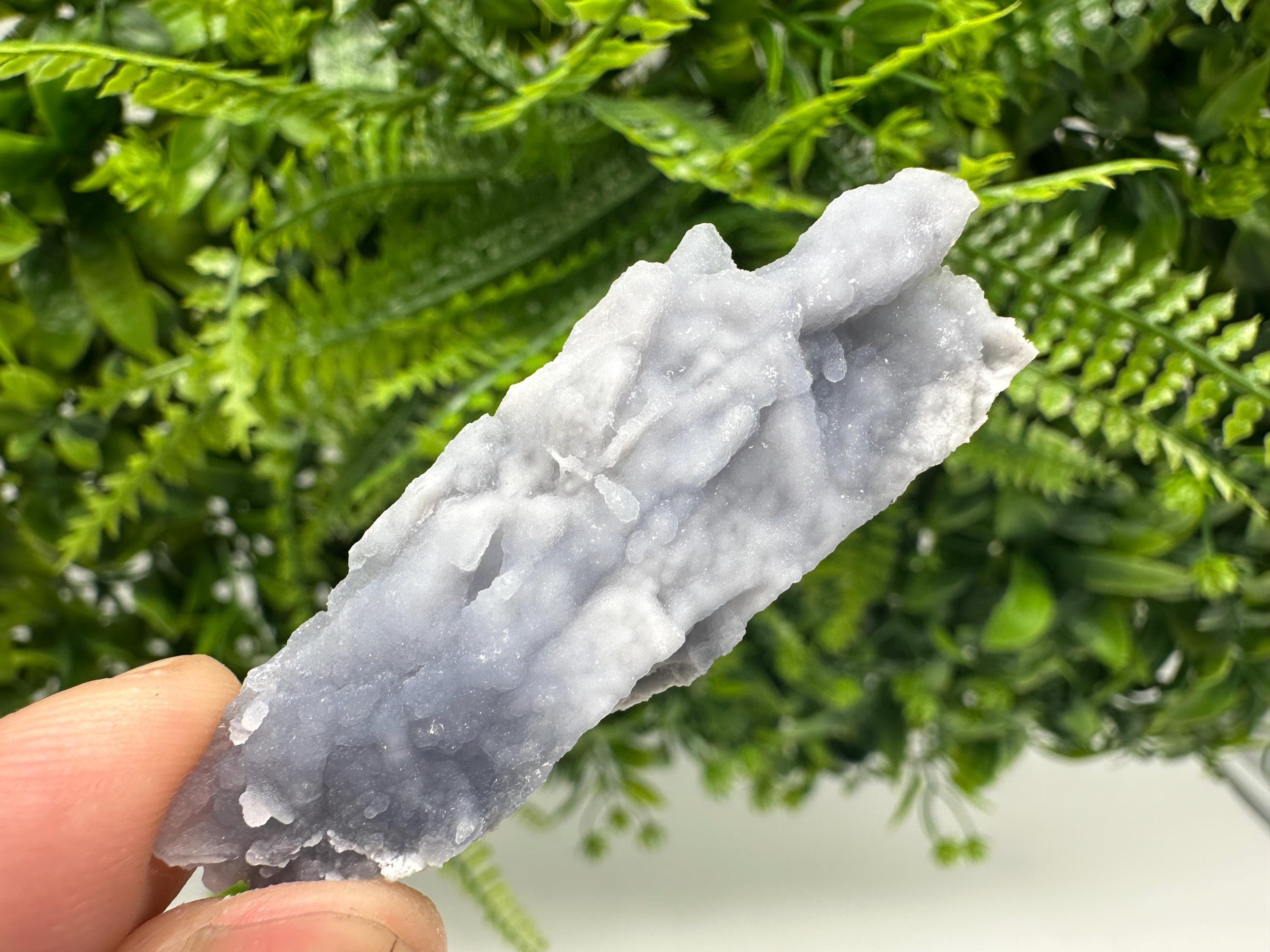 Light Blue Chalcedony Specimen: Natural Bulgaria Mineral Decor