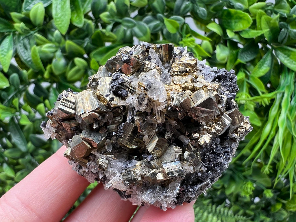 Stunning Pyrite on Quartz,Calcite from Borieva mine,Madan,Bulgaria,natural,collectible mineral specimen,home decor stone,collection crystal