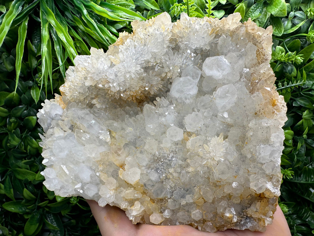 Limonite Quartz Cluster: Rare Mineral Specimen, Bulgaria