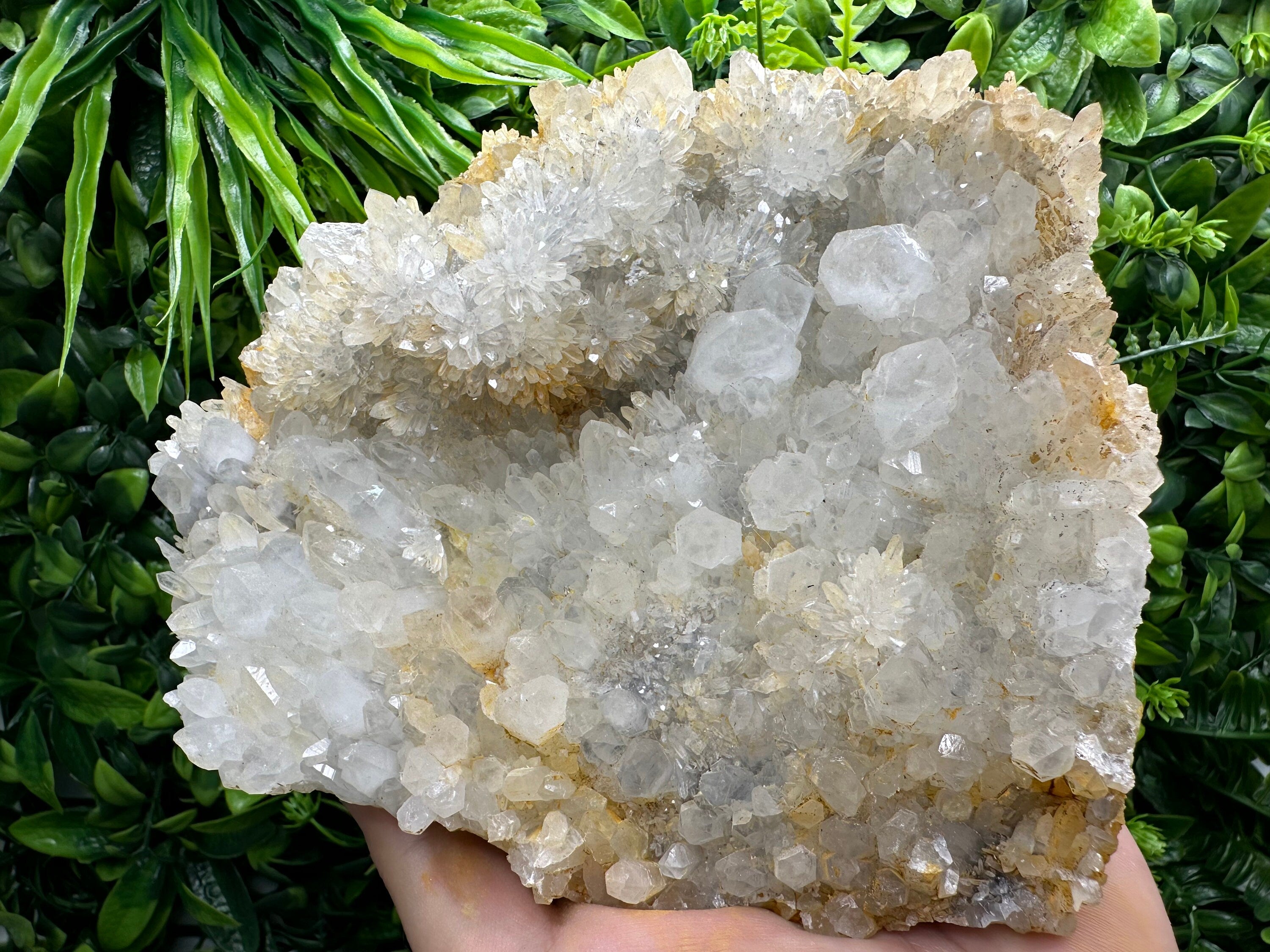 Limonite Quartz Cluster: Rare Mineral Specimen, Bulgaria
