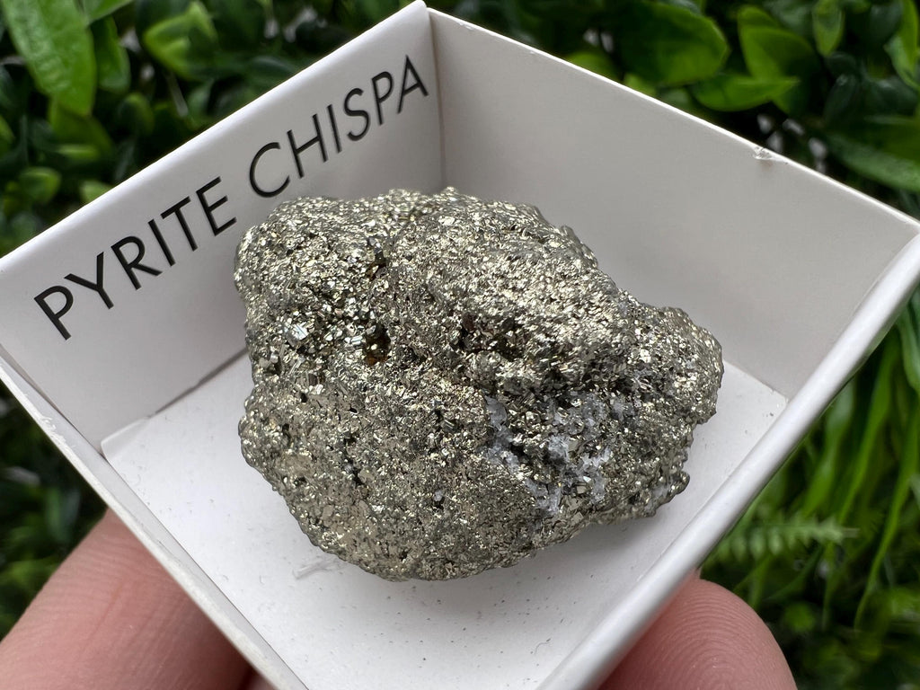 Peruvian Pyrite Cube: Natural Gold Mineral Specimen, Home Decor (3.5/3.5cm