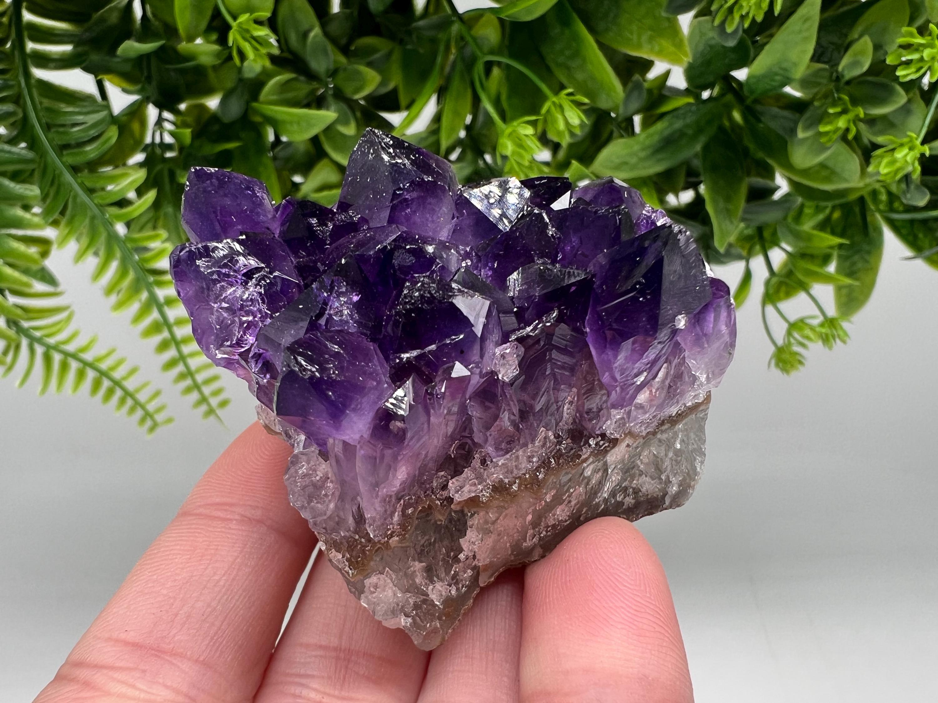 Uruguay Amethyst Crystal: Purple Quartz Home Decor, Energy Stone