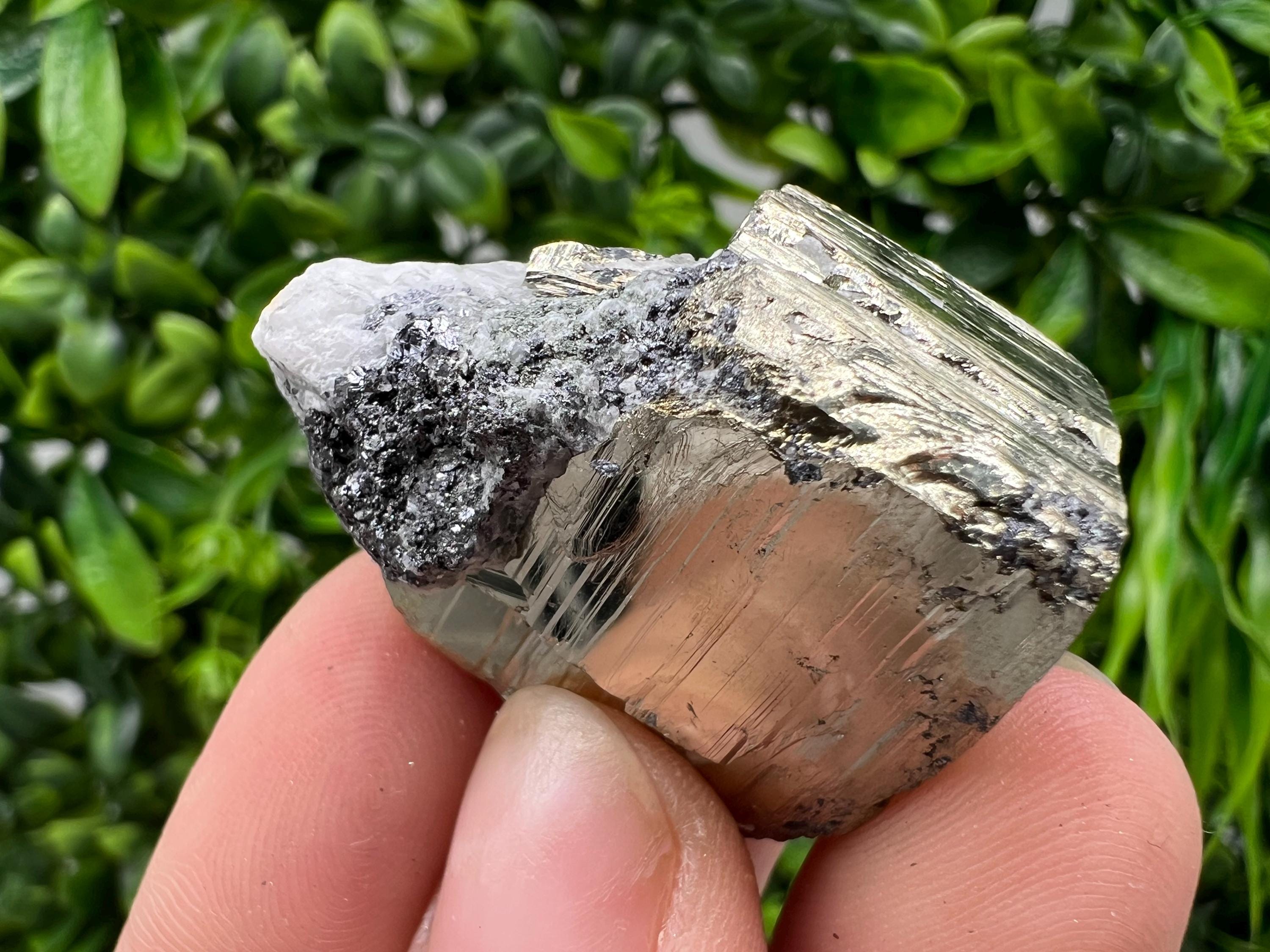 Rare Rainbow Pyrite Cluster: Borieva Mine, Bulgaria