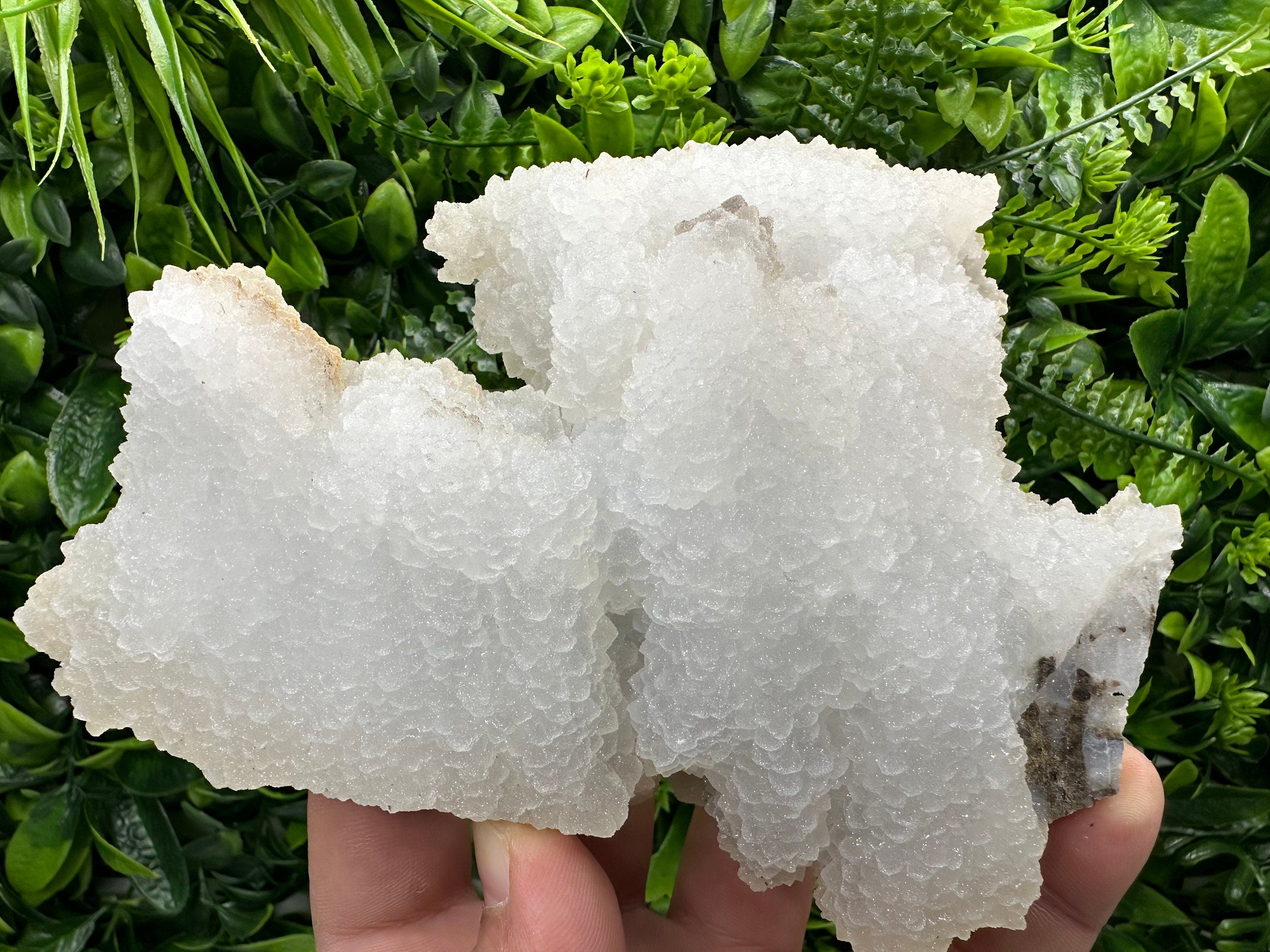 Chalcedony Quartz Cluster with Chlorite - Bulgaria Mineral Specimen
