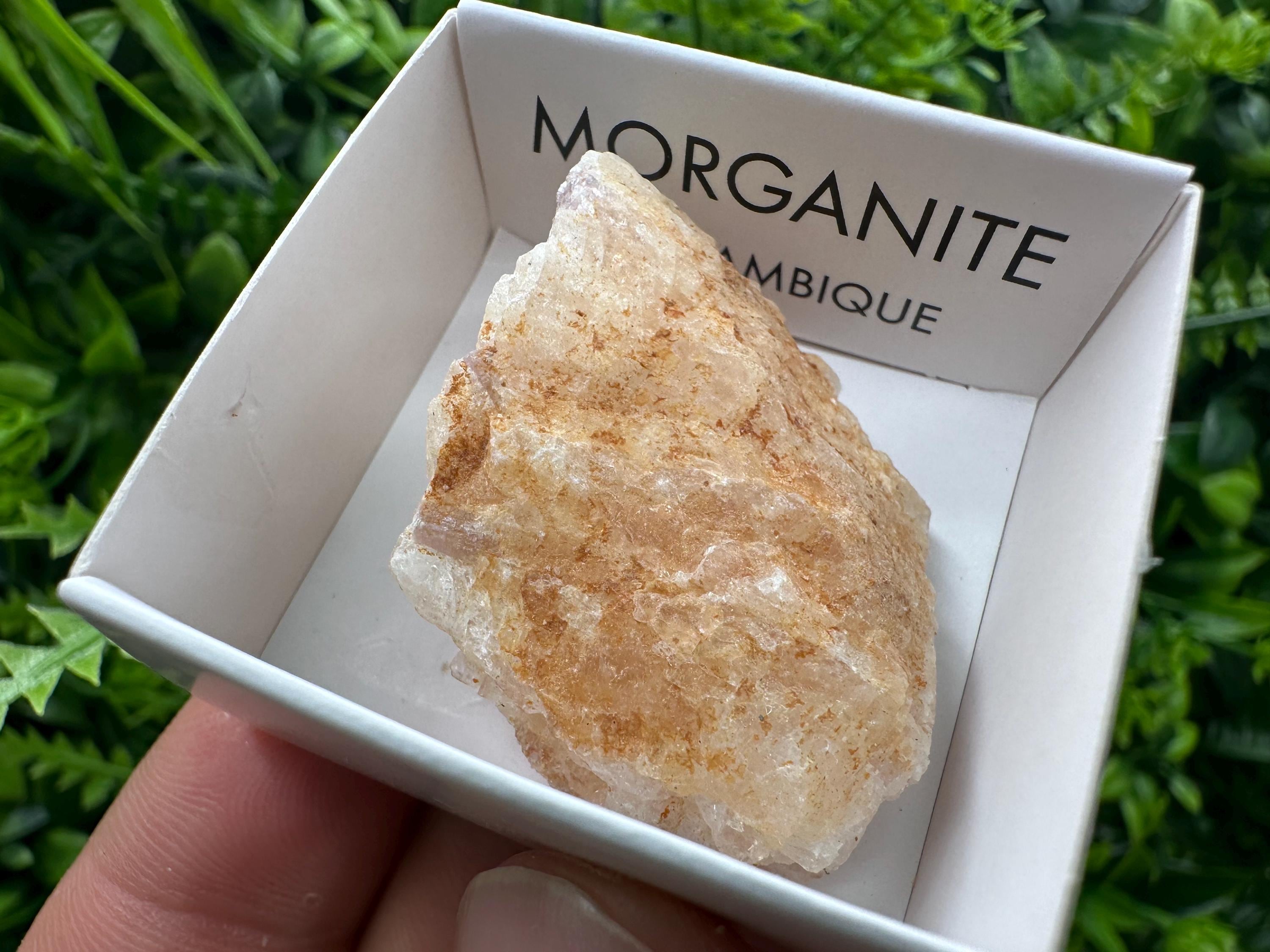 Rare Raw Morganite Specimen: Mozambique Crystal (3.5/3cm)