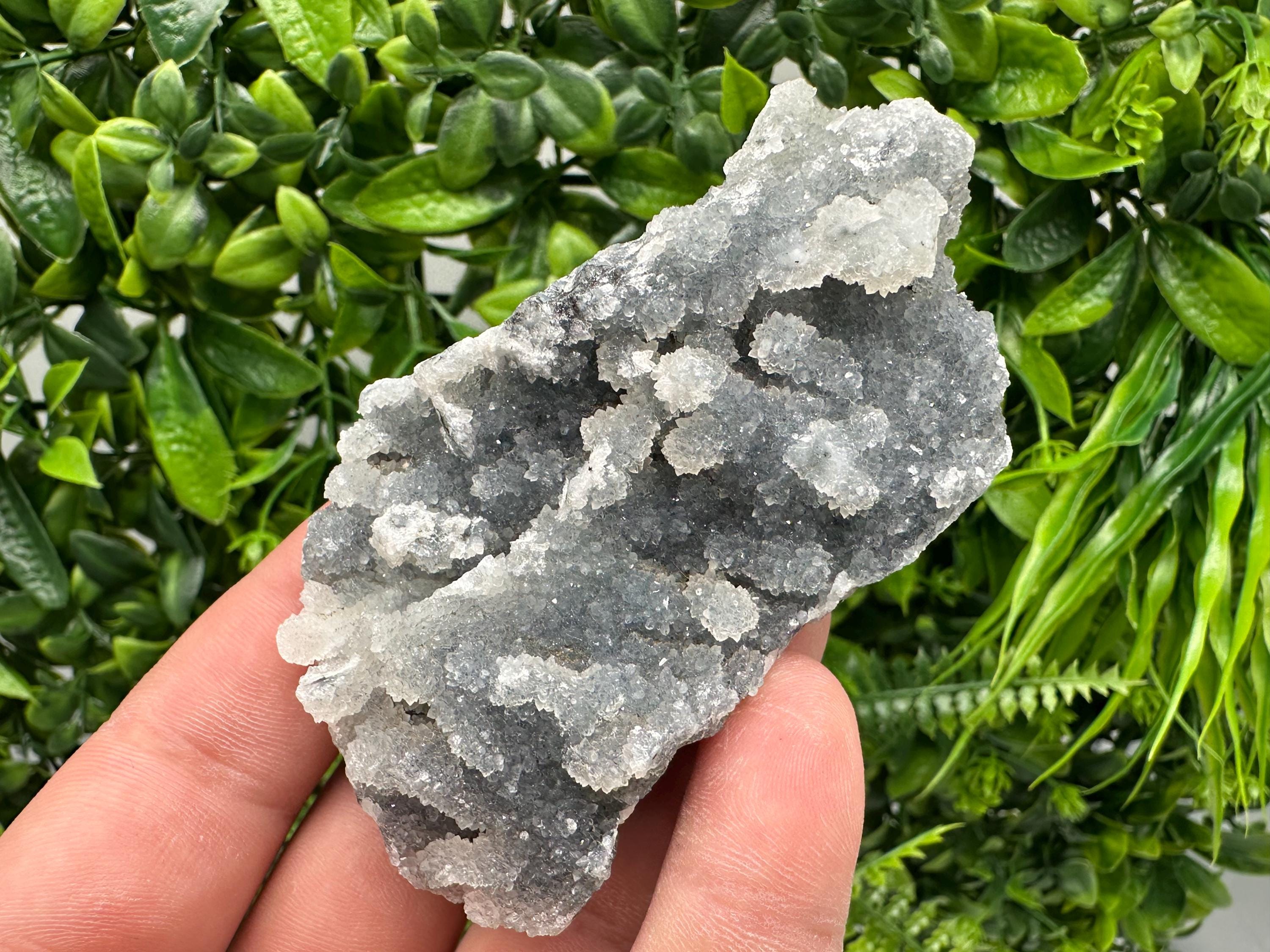Natural Chalcedony Specimen: India Crystal Mineral, Home Decor