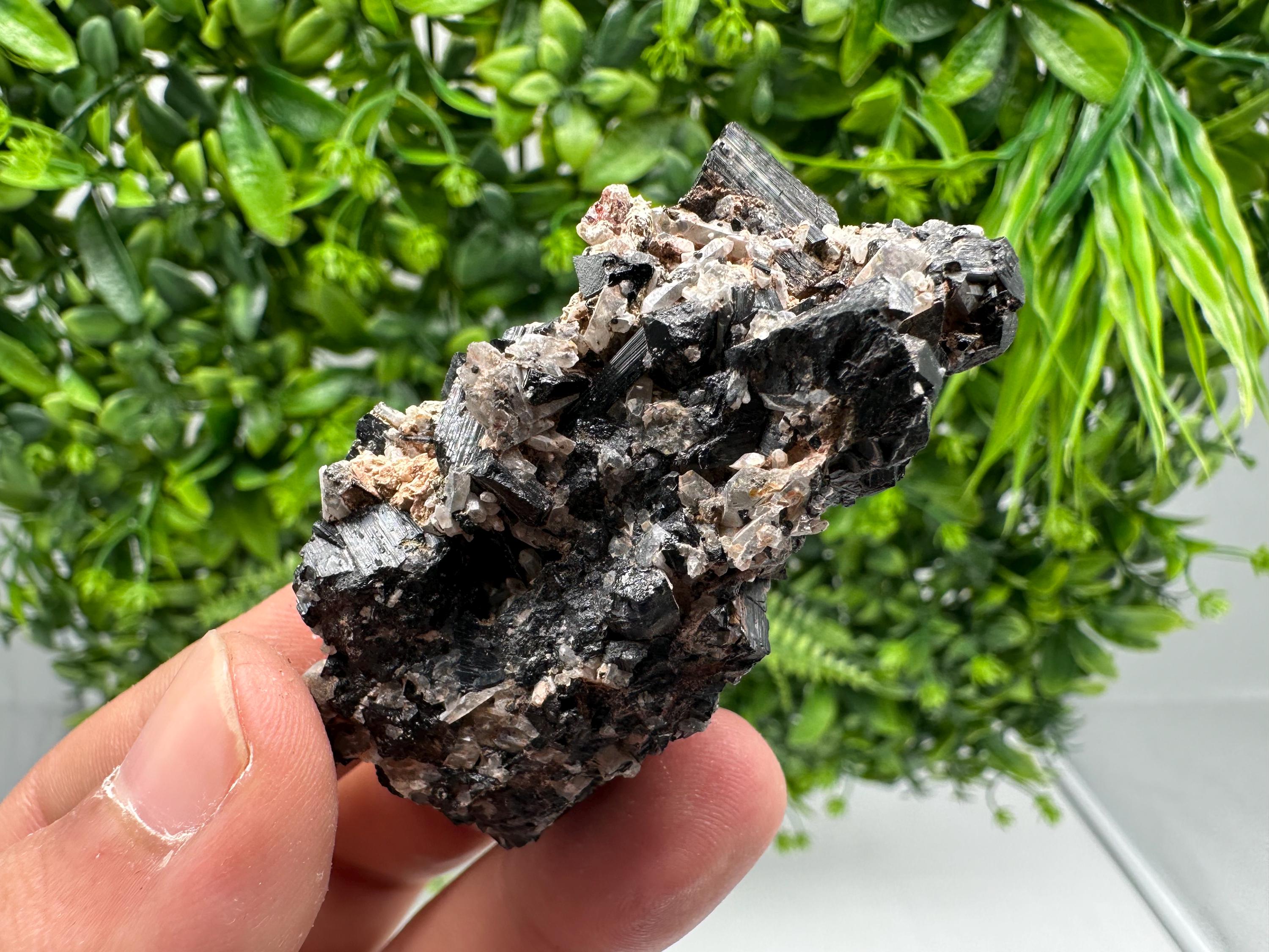 Rare Tourmaline,Rubellite from Vitosha Mountain,Bulgaria,Large Black Tourmaline,Rubellite,mineral specimen,collection,collections Tourmaline