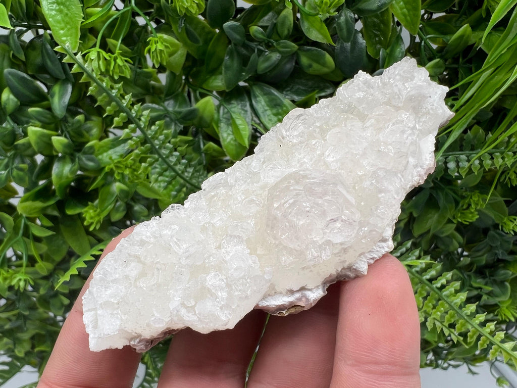 Transparent Apophyllite on Chalcedony, India Minerals Specimen