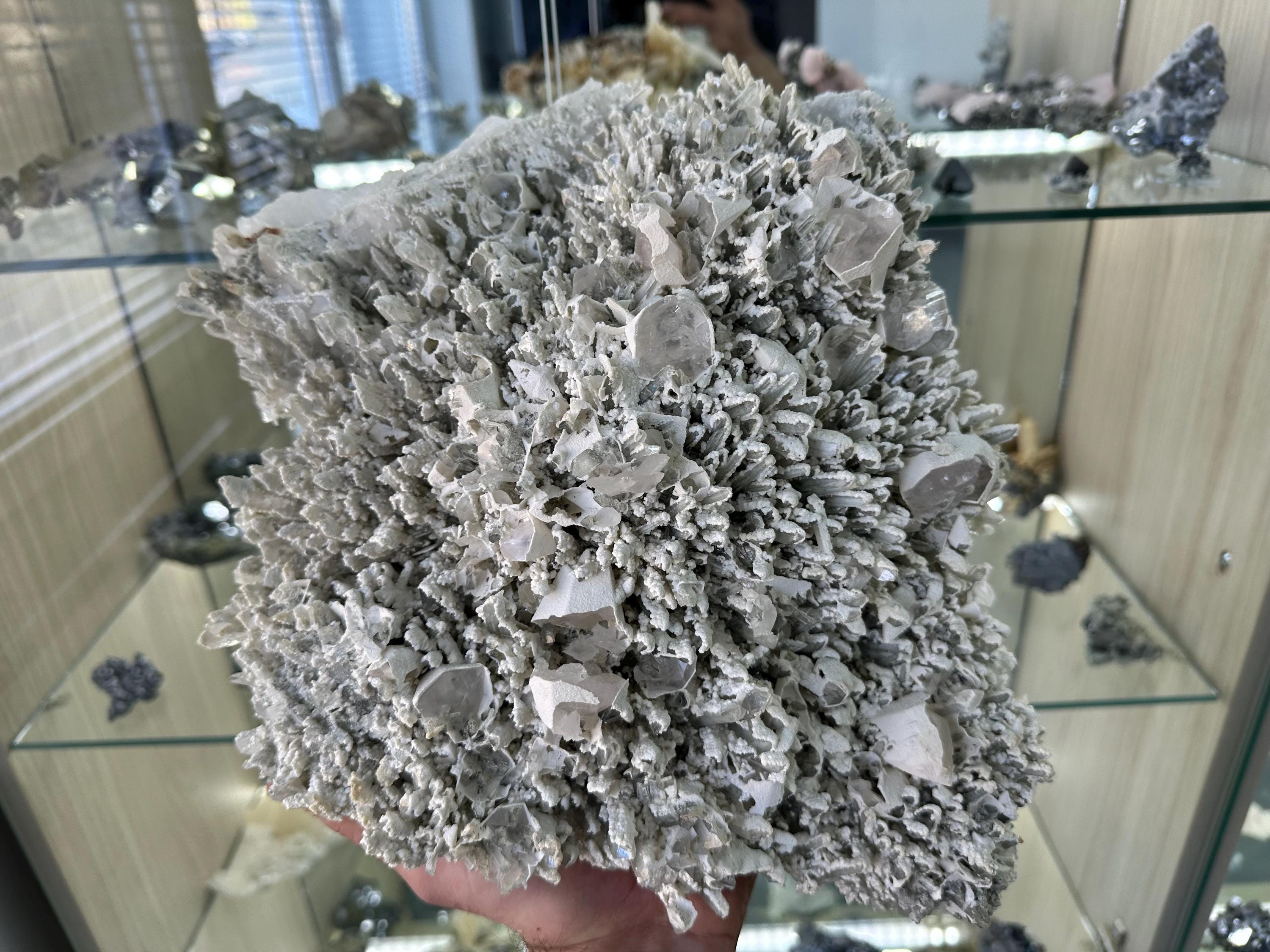 Museum Quartz with Calcite: Krushev Dol Mine, Bulgaria