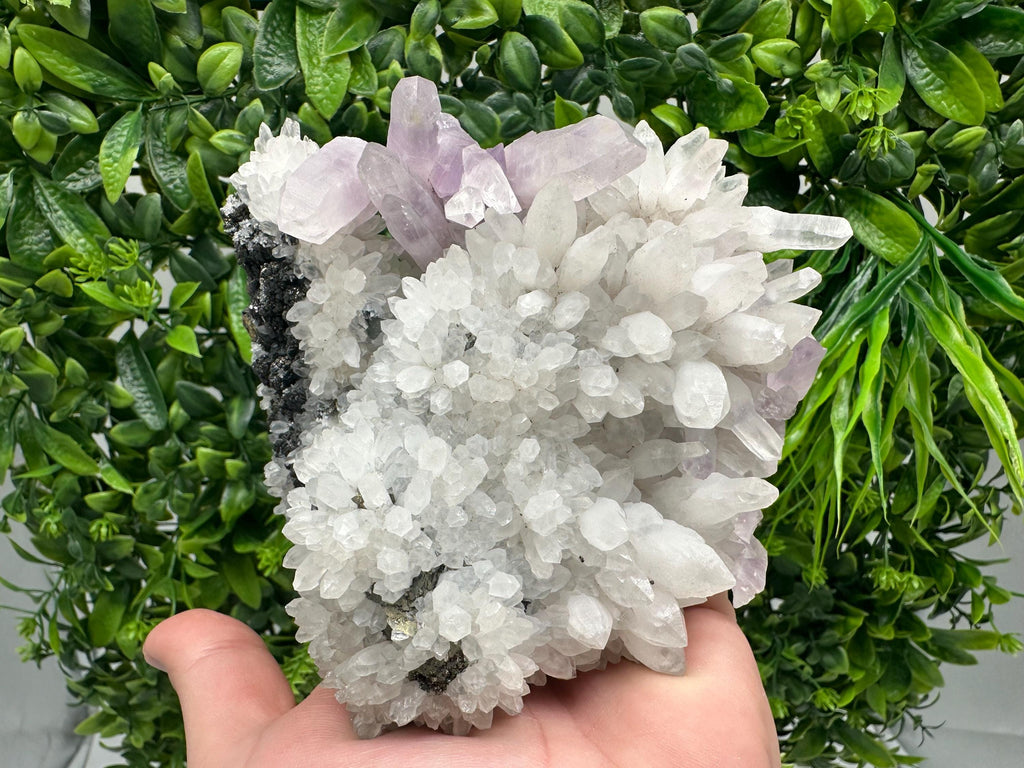 Quartz with Amethyst and Spahelrite, Djurcovo Mine, Bulgaria