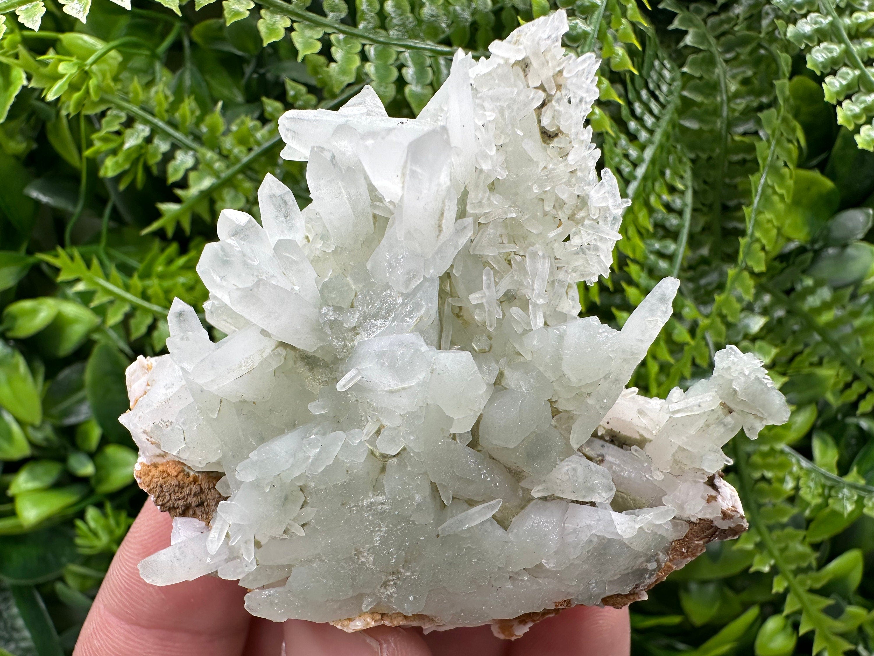 Quartz with Chlorite, Rhodochrosite and Siderite: Natural Crystal Home Decor Stone