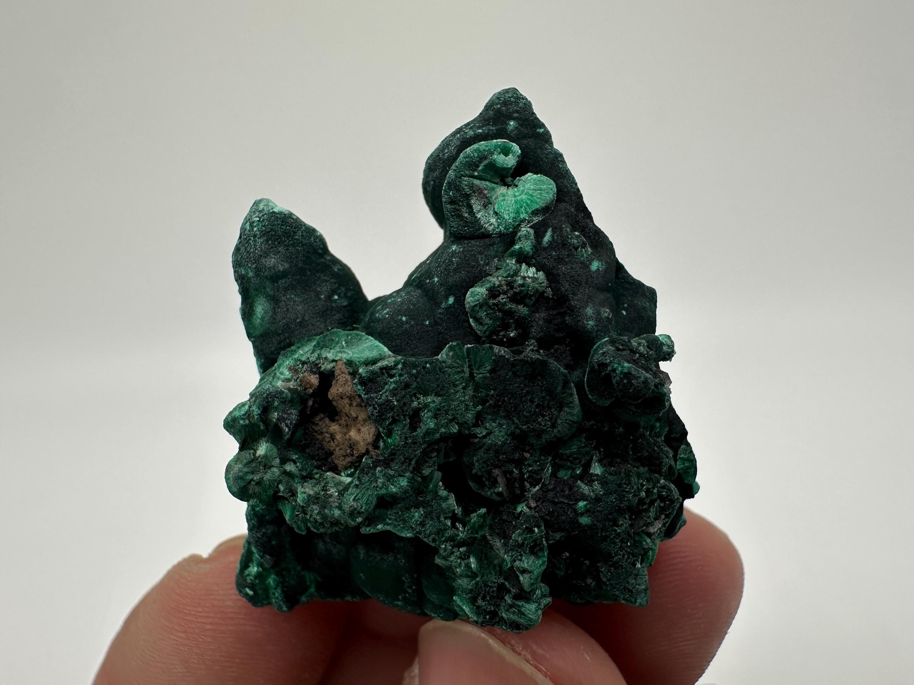 Green Malachite Crystal Specimen from Congo