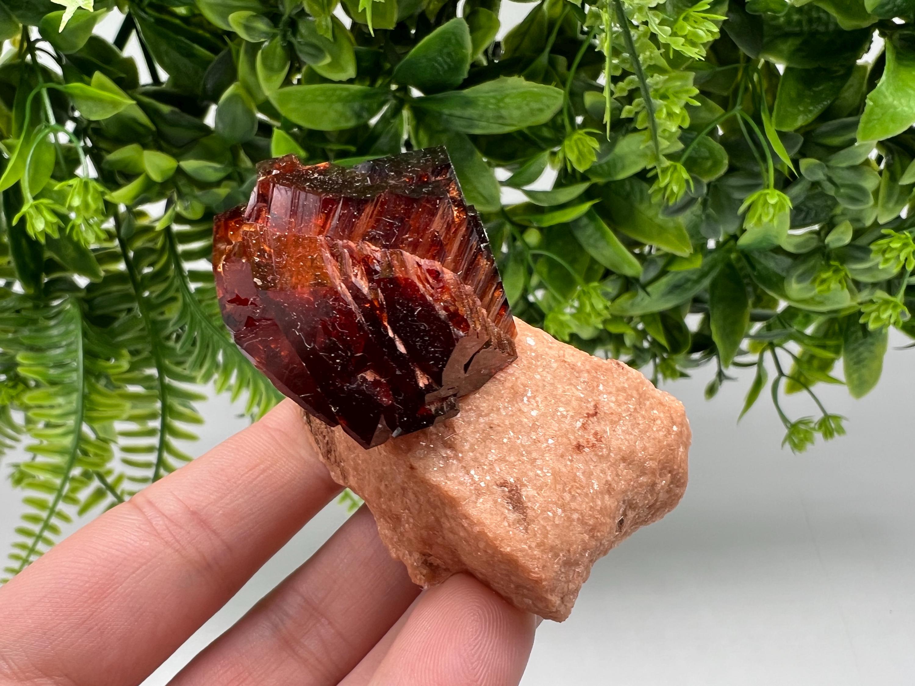 Orange-Brown Arcanite Mineral Specimen, Santa Ana Tin Mine