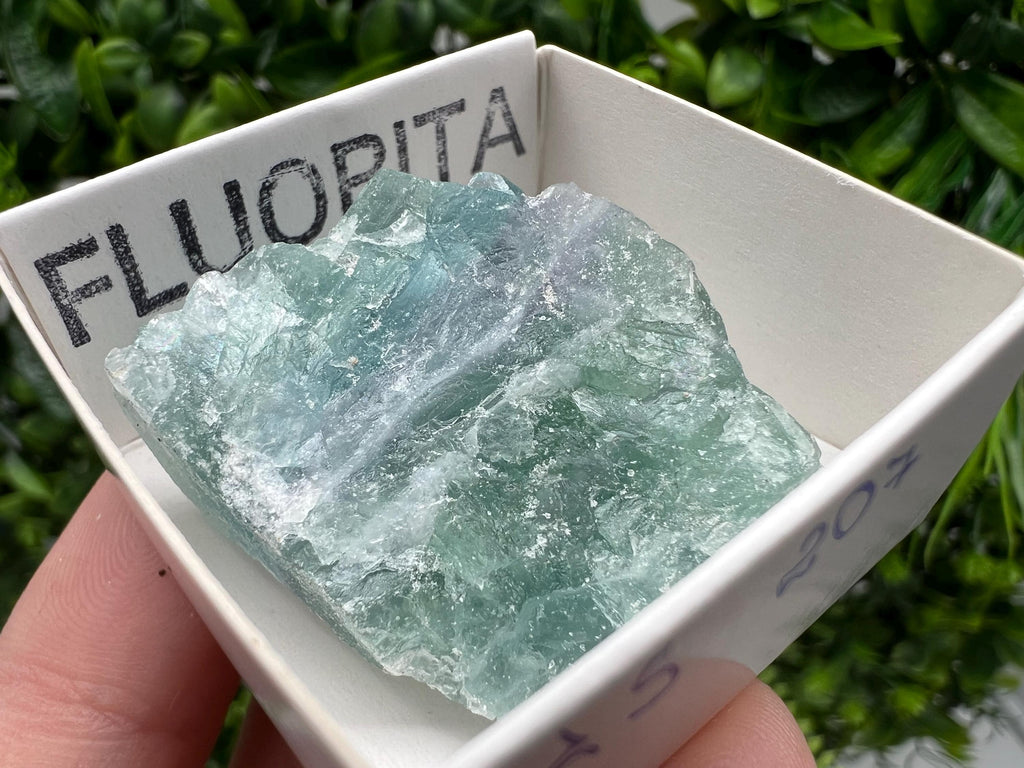 Rare Rainbow Fluorite Cube: Raw Crystal from Mexico, Vintage Meditation Stone