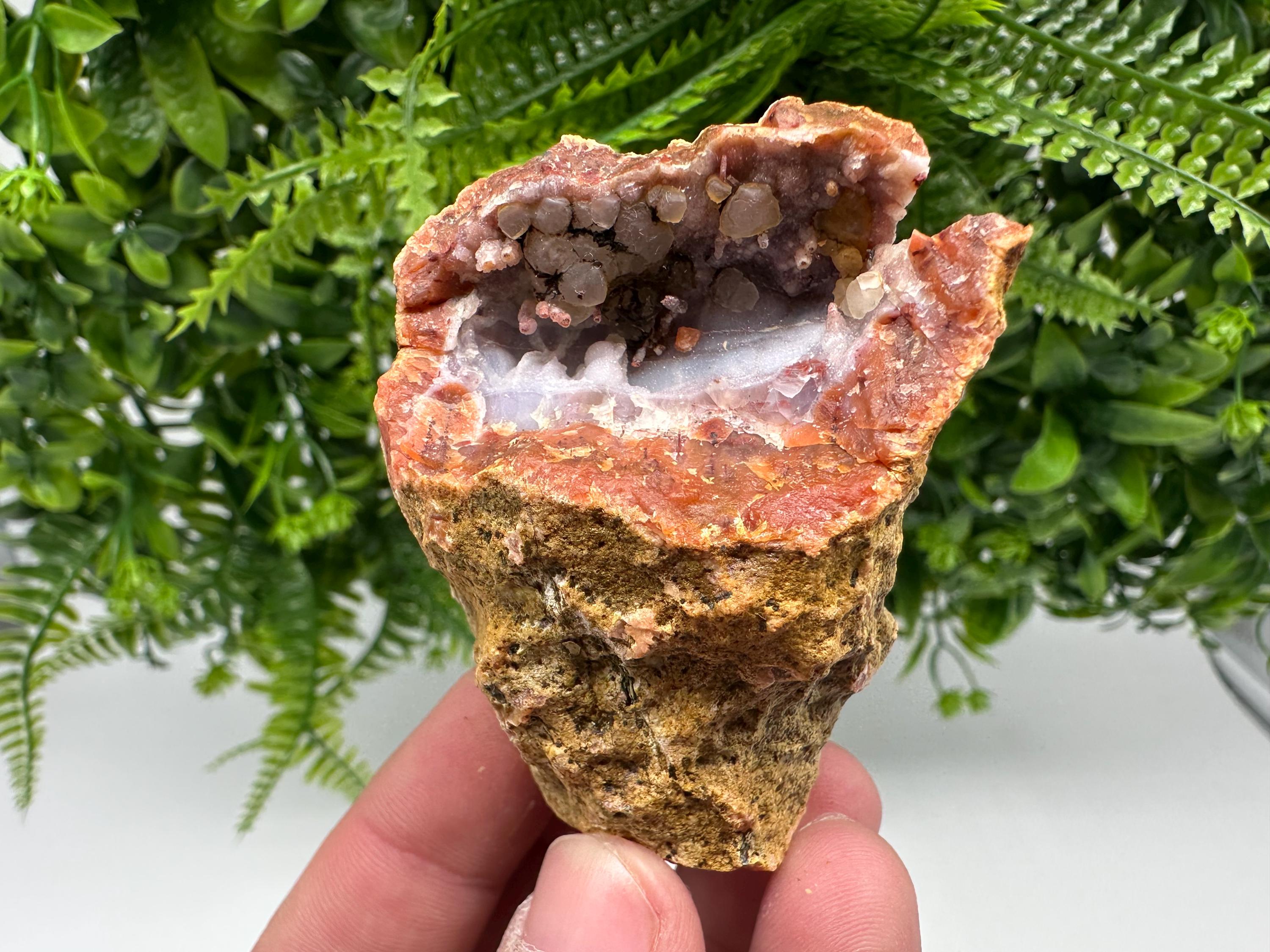 Moroccan Red Chalcedony Crystal, Mineral Specimen