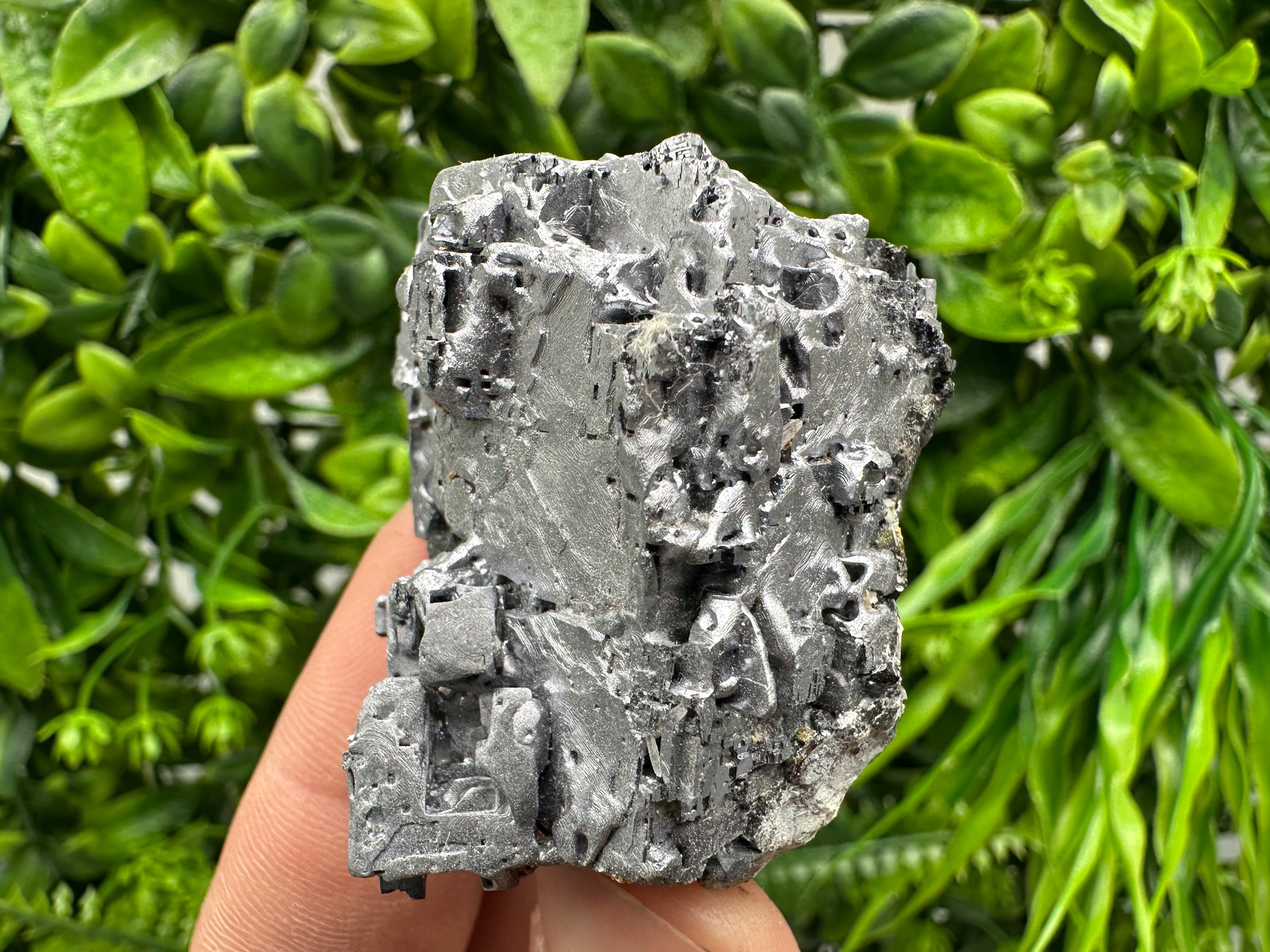 Skeletal Galena on Sphalerite, Bulgarian Crystal Mineral Specimen