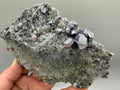 Galena Chalcopyrite on Quartz with Chlorite Matrix: Borieva Mine Mineral Decor