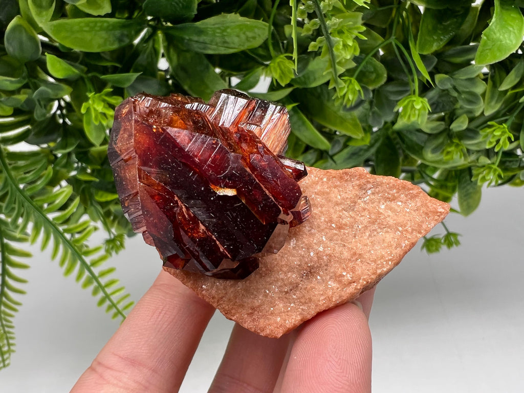 Orange-Brown Arcanite Mineral Specimen, Santa Ana Tin Mine