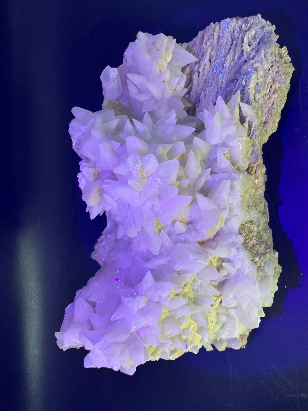 Calcite on Aragonite: Djurcovo Mine, Bulgaria Crystal