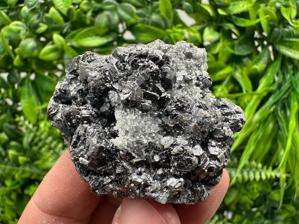 Sphalerite on Green Quartz, Madan Bulgaria Mineral Specimen