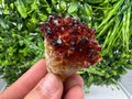 Citrine Crystal Cluster with Hematite Inclusions: Natural Phantom Mineral