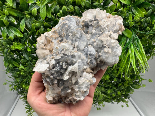 Calcite on Chalcedony Mineral Specimen, Krushev dol, Bulgaria