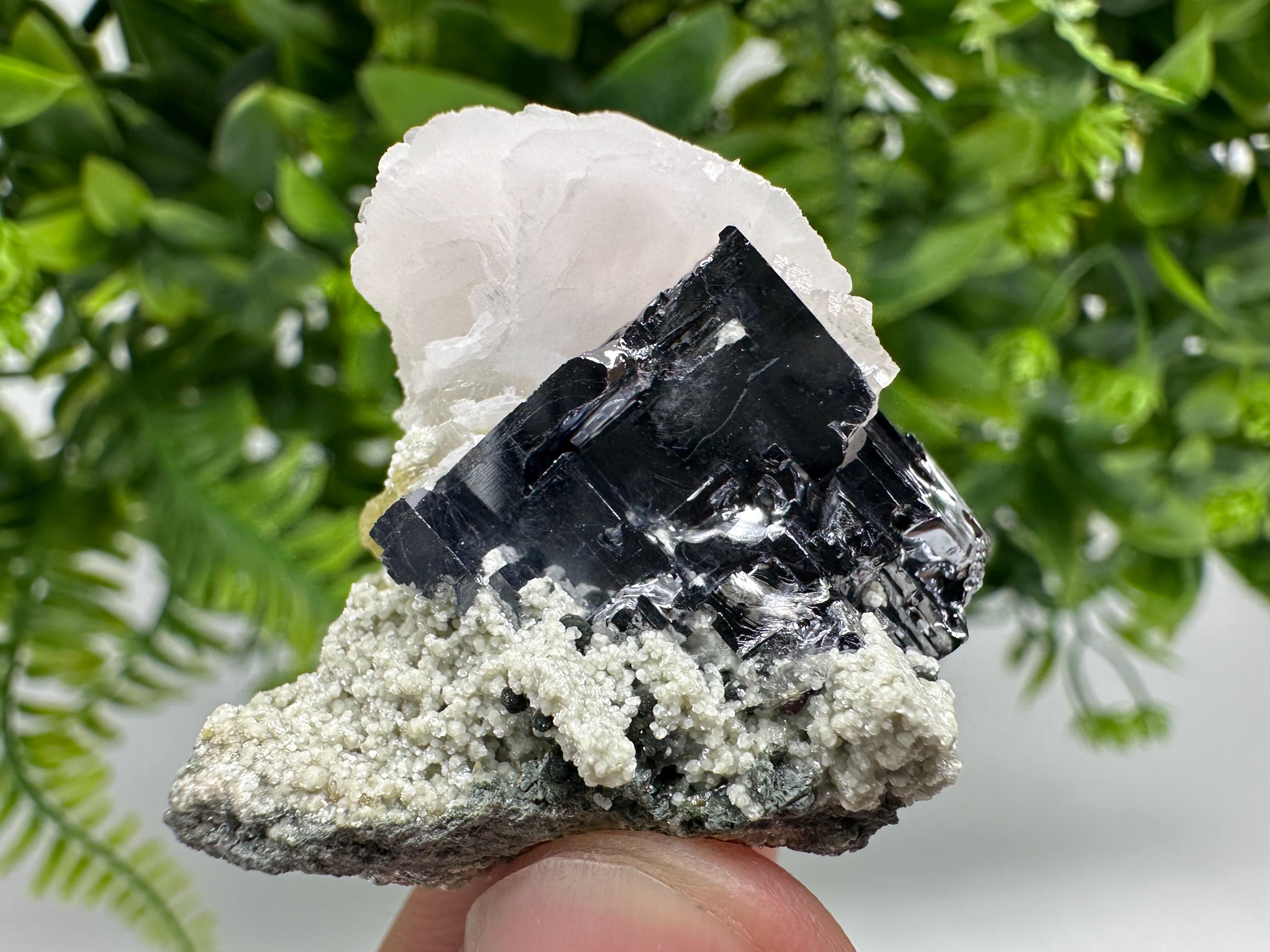 Galena, Calcite, Quartz, and Chlorite Specimen: Borieva Mine Mineral Collection
