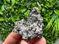 Pyrite on Green Quartz Mineral Specimen, Borieva Mine Bulgaria