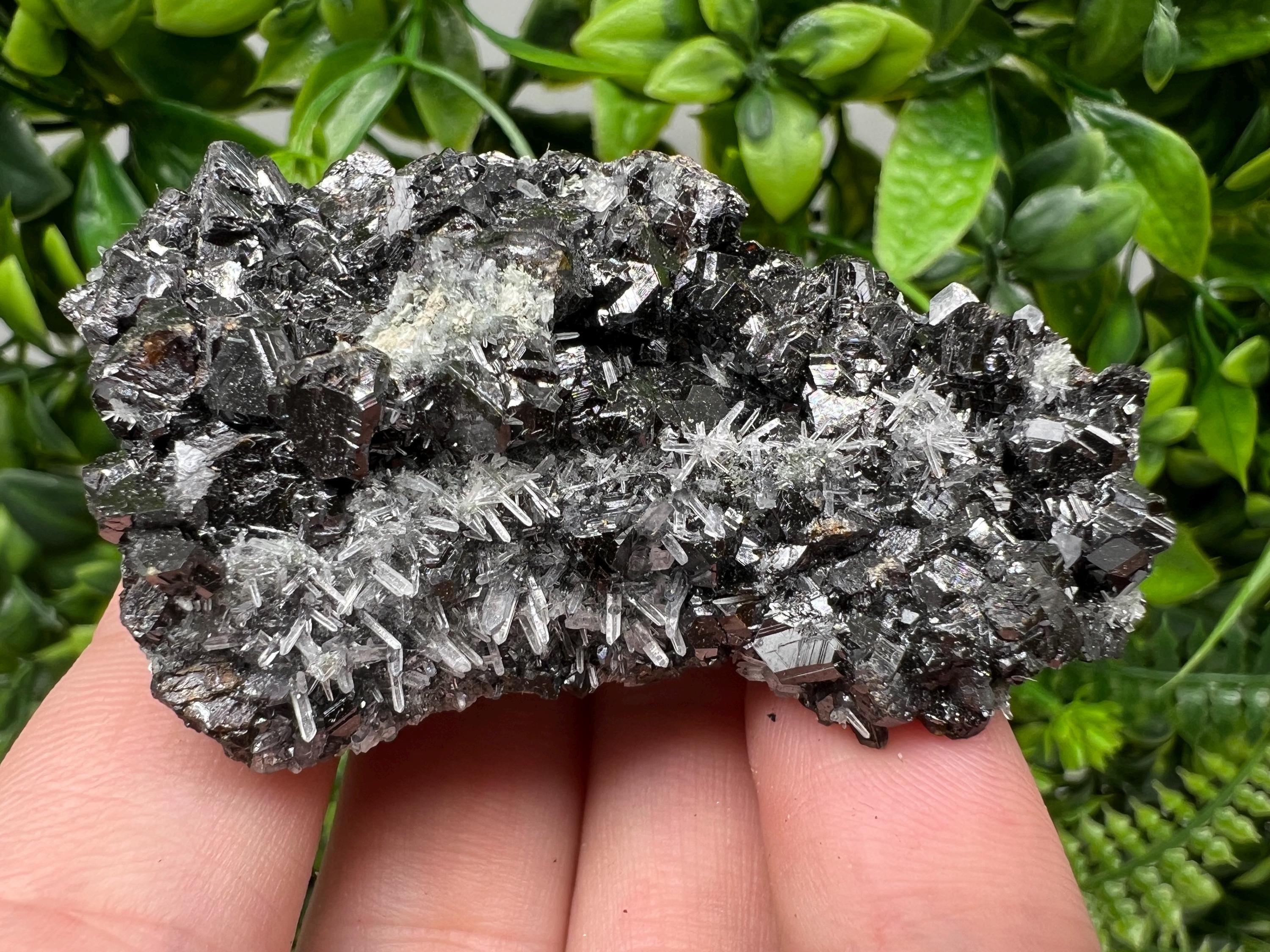 Wonderful melted Galena,Sphalerite calcite Pyrite on Quartz from Borieva mine Madan Bulgaria natural minerals souvenir crystal home decor cr