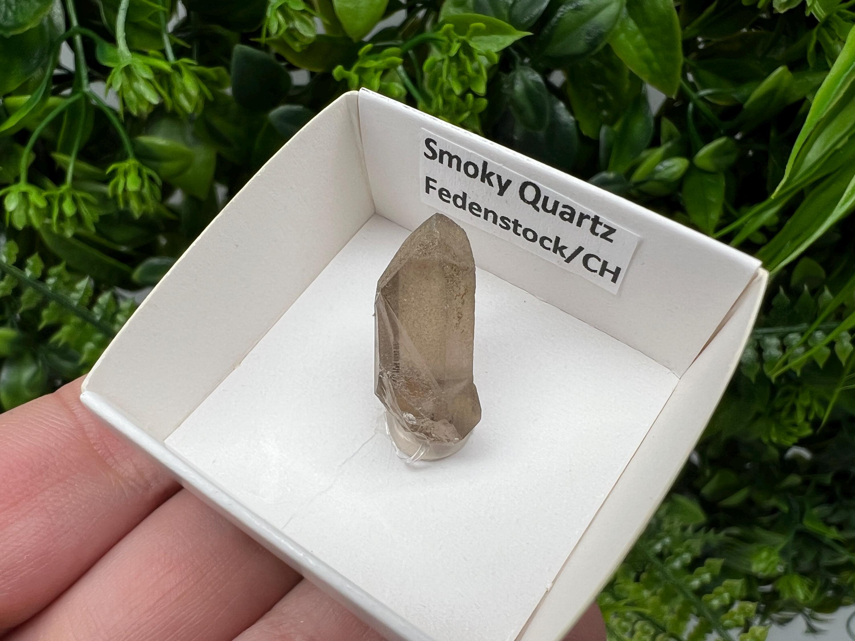 Rare Smoky Quartz Point, Fedenstock Switzerland Mineral Specimen (30MM)