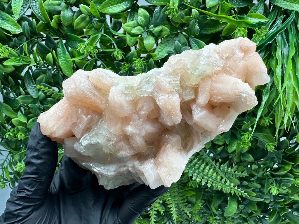 Apophyllite Stilbite on Chalcedony, Natural Mineral Specimen, India