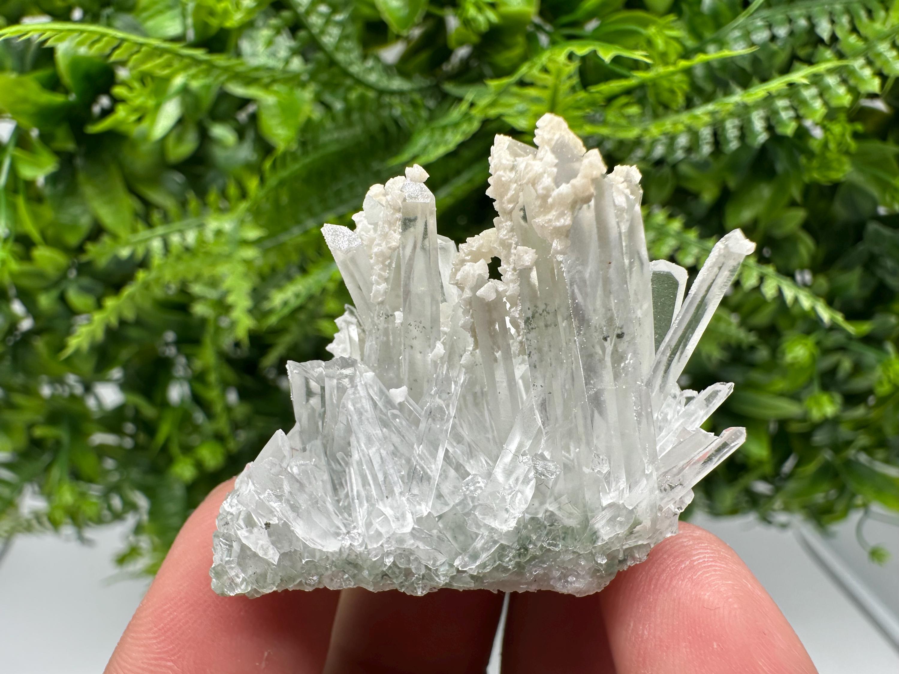 Quartz with Calcite: Madan Bulgaria Natural Crystal Mineral