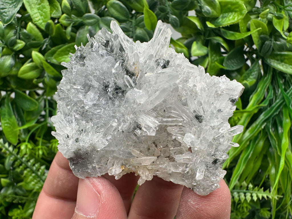 Transparent Quartz on Chlorite Matrix, Bulgarian Mineral Specimen
