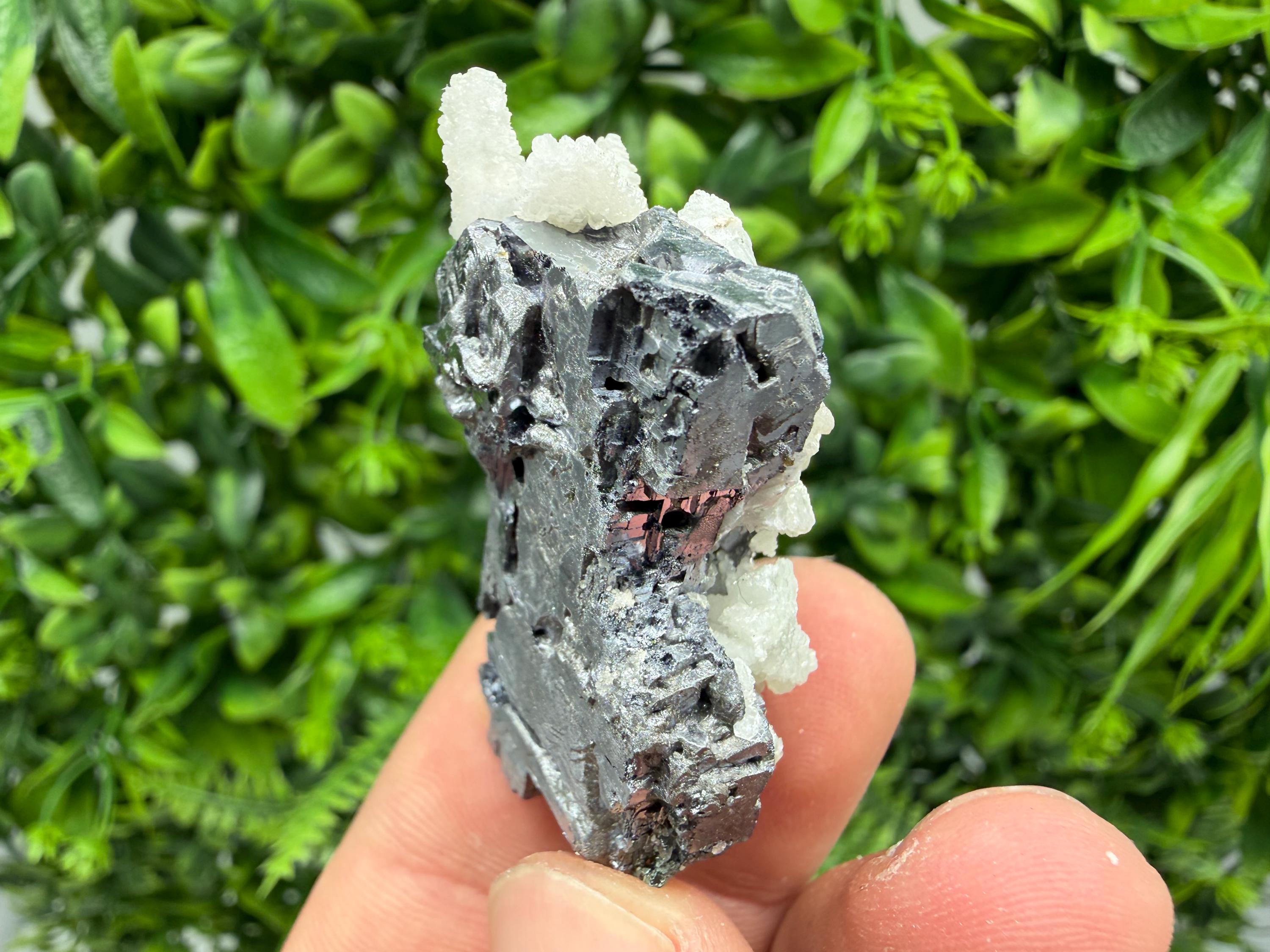 Galena Spinel with Quartz and Calcite, Borieva Mine Mineral Specimen