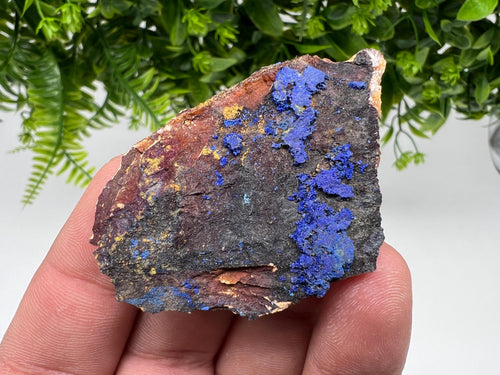 Azurite Malachite Mineral Specimen, Morocco Crystal, Collector Stone
