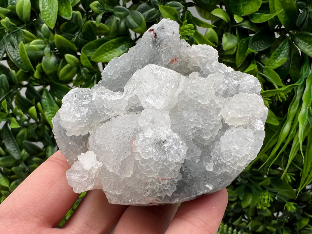 Transparent Apophyllite on Chalcedony, Natural Crystal Specimen, India Minerals