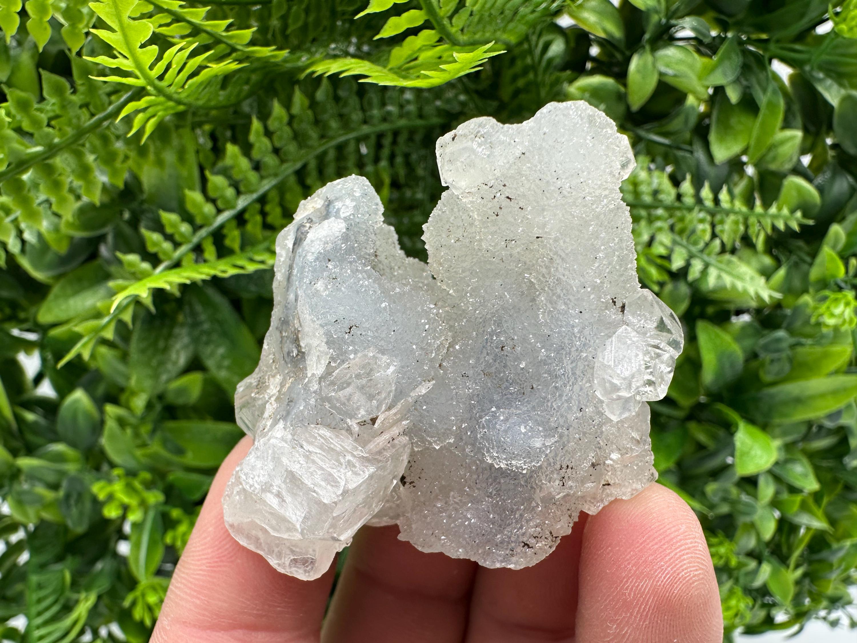 Natural Chalcedony Specimen: India Crystal Mineral, Home Decor