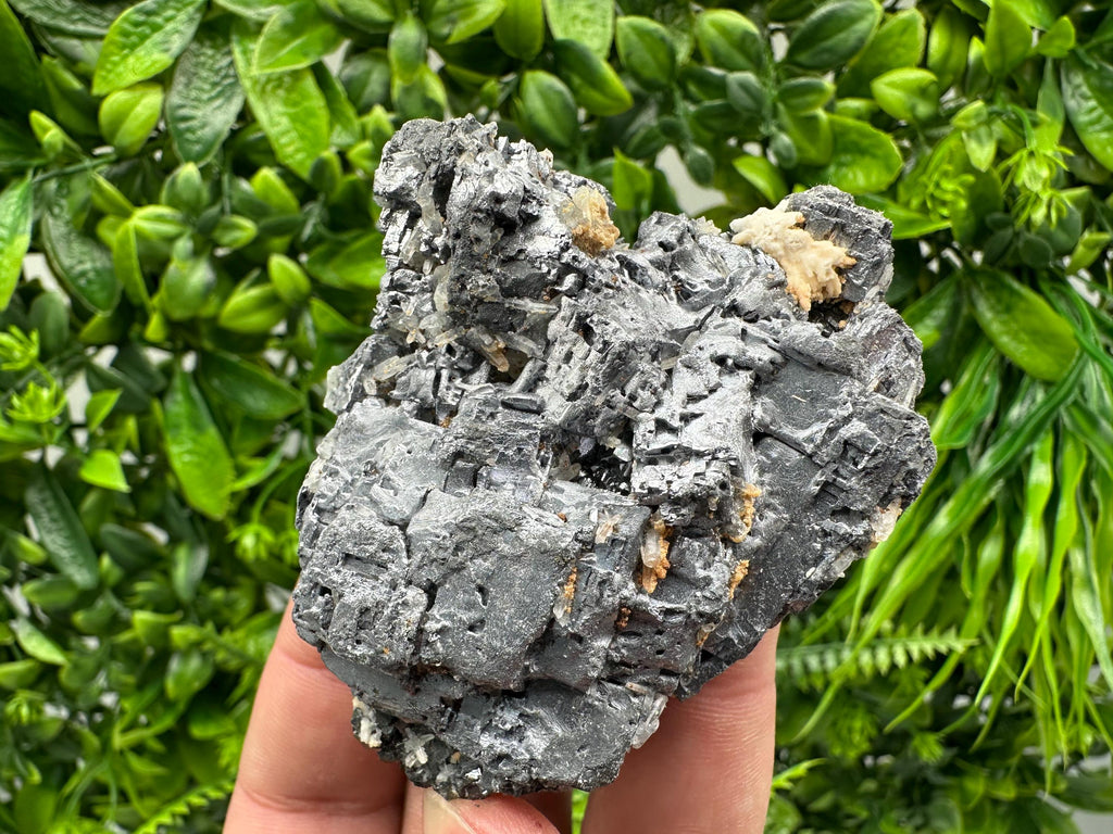 Skeletal Galena on Sphalerite, Bulgaria Crystal Mineral Specimen