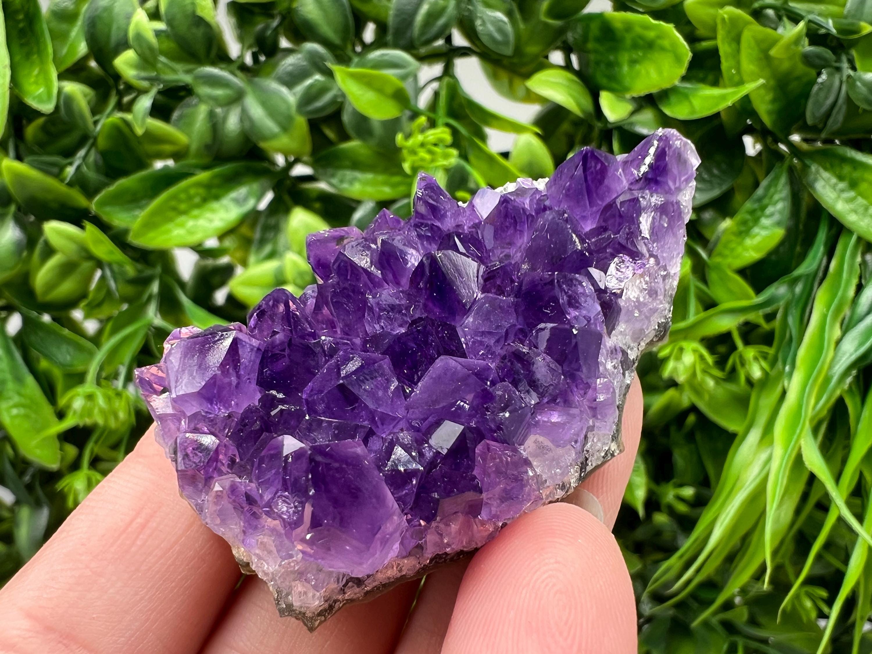 Uruguay Amethyst Crystal: Purple Quartz Home Decor, Energy Stone