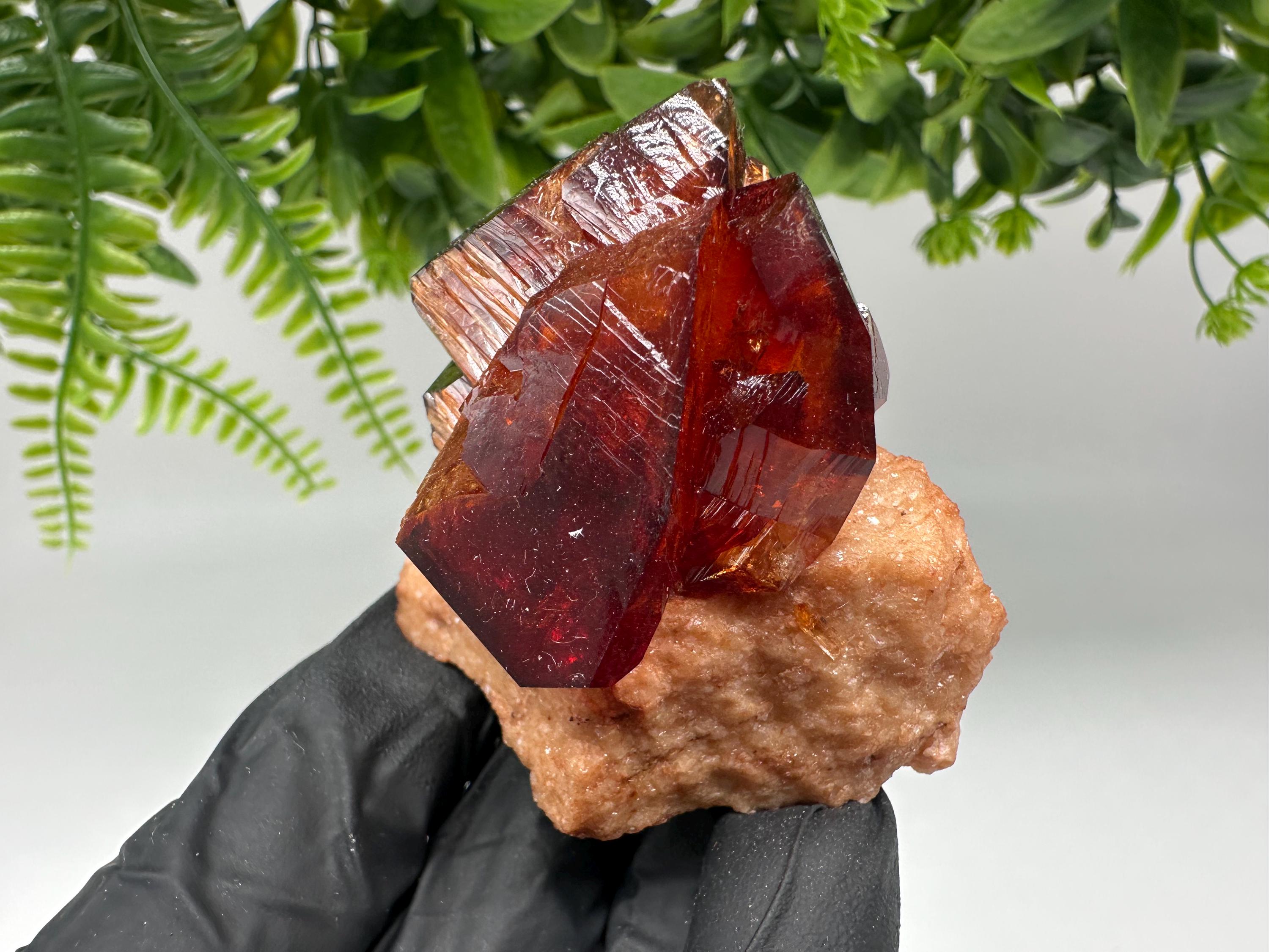 Orange-Brown Arcanite Mineral Specimen, Santa Ana Tin Mine