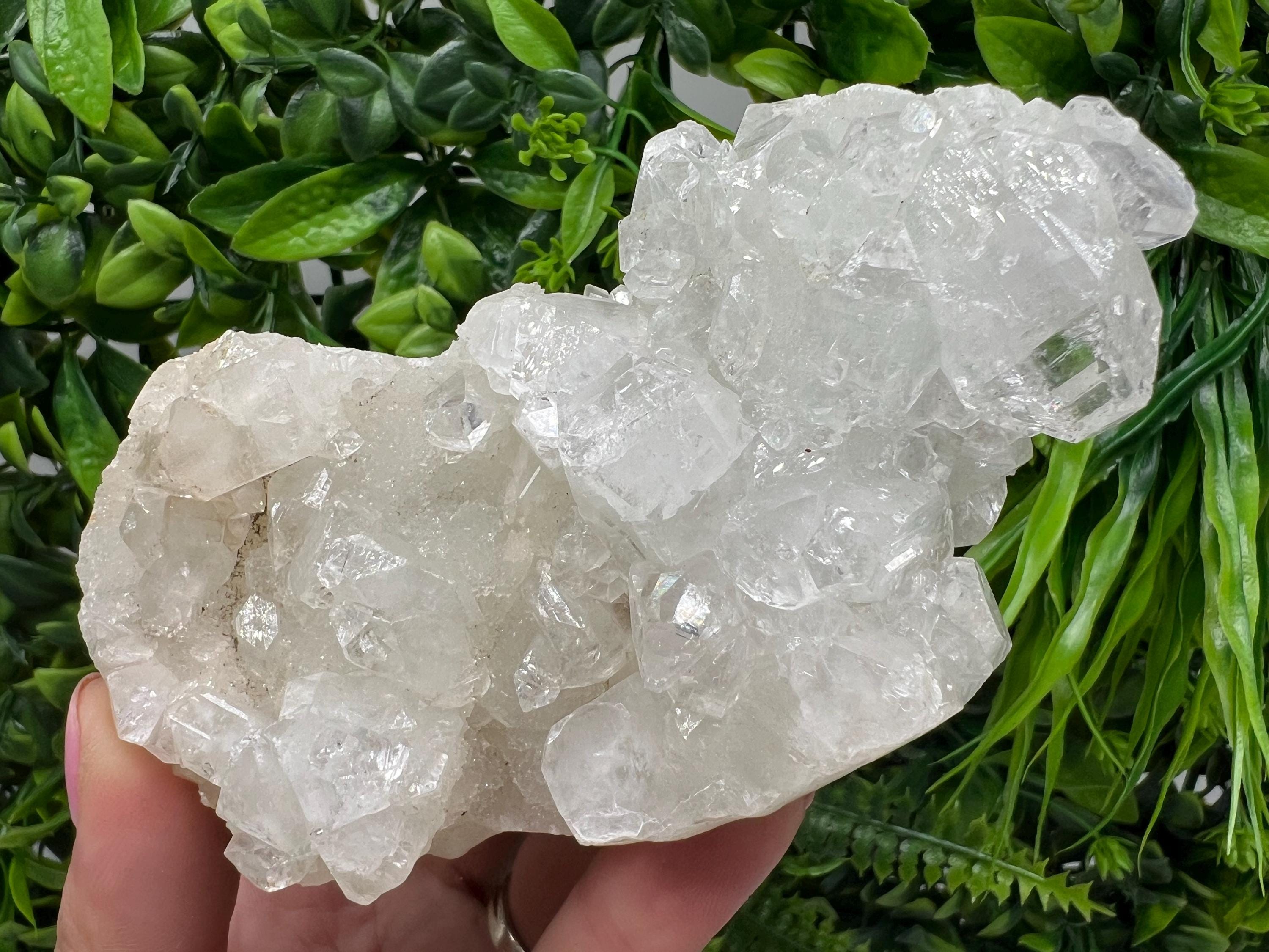 Apophyllite Crystal Specimen, India Minerals, Home Decor