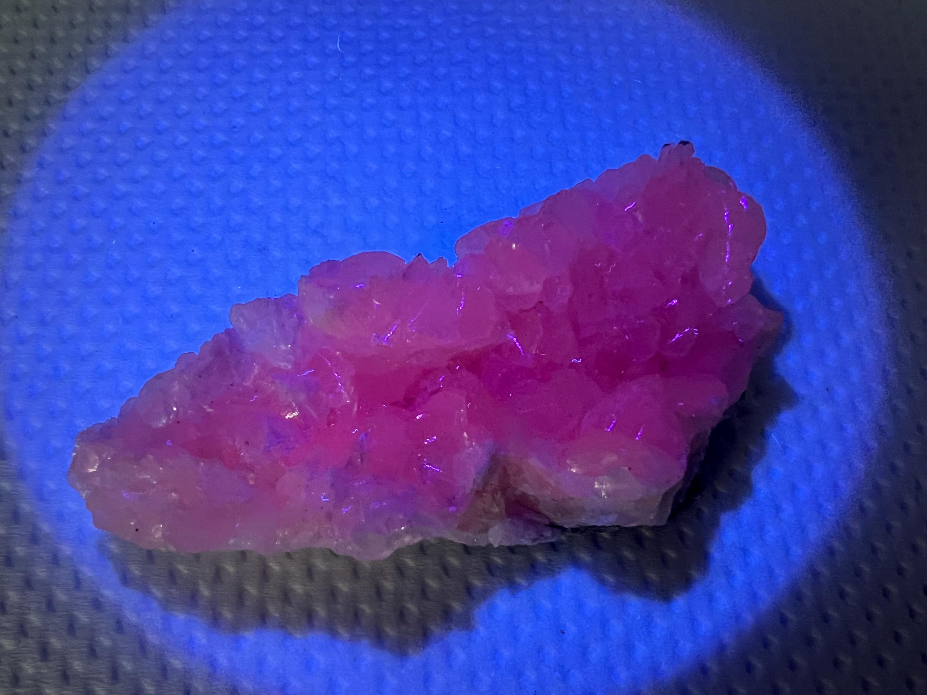 UV Reactive Mangano Calcite, Androvo Mine Bulgaria, Crystal Home Decor