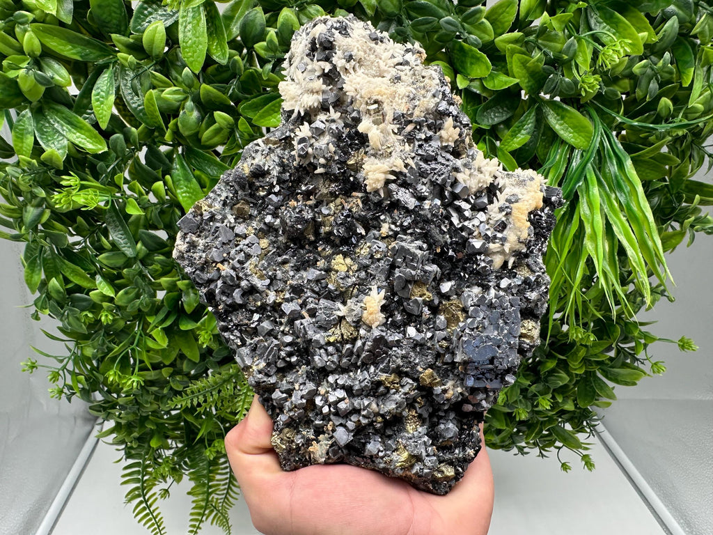 Galena Sphalerite Siderite on Quartz Mineral Specimen, Madan Bulgaria