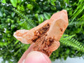 Red Hematite Quartz Crystal, Moroccan Mineral Specimen
