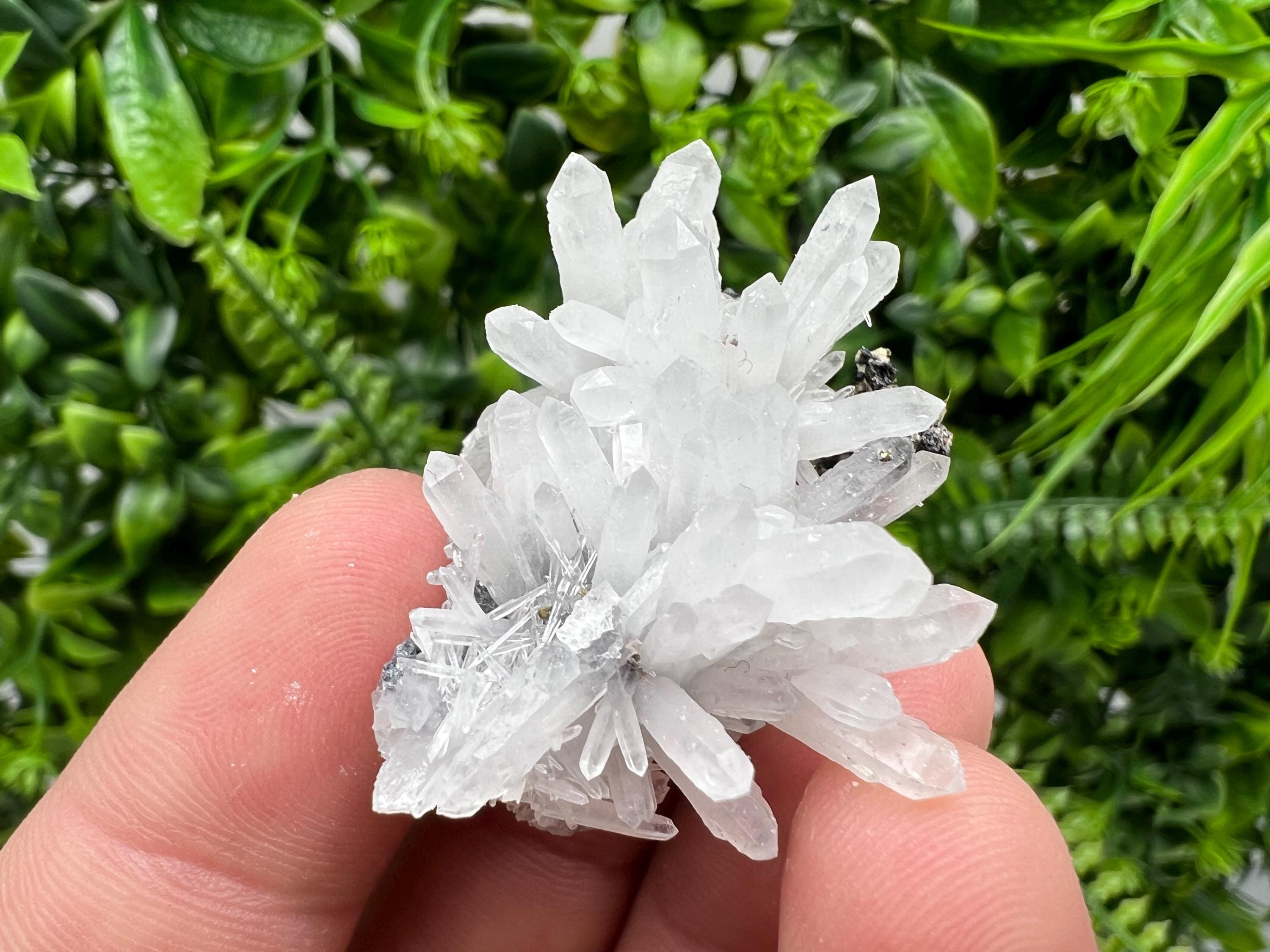 Chlorite Quartz Crystal Specimen, Madan Bulgaria Mineral