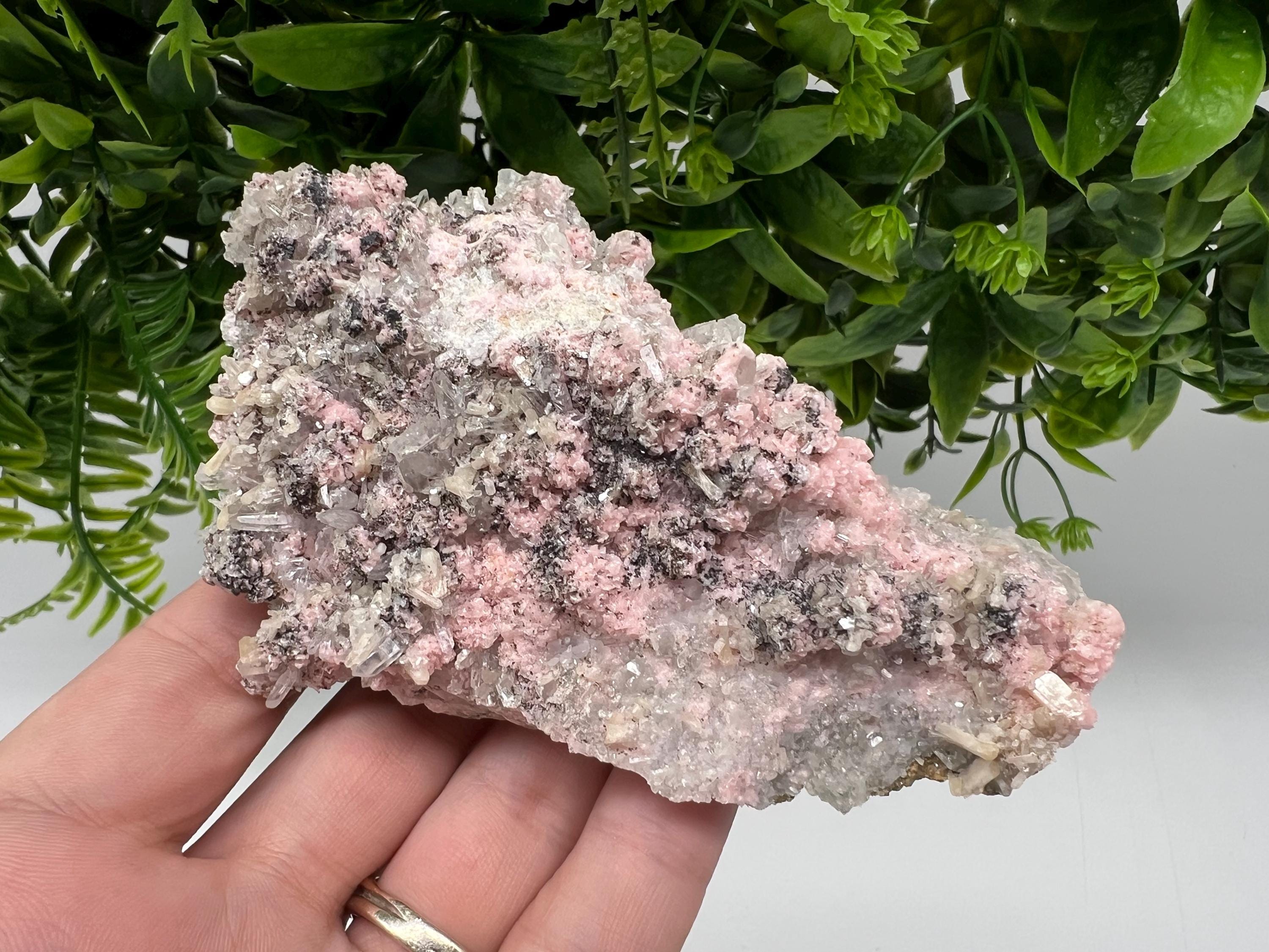 Pink Rhodochrosite Crystal: Starnica Mine, Bulgaria - Home Decor Stone
