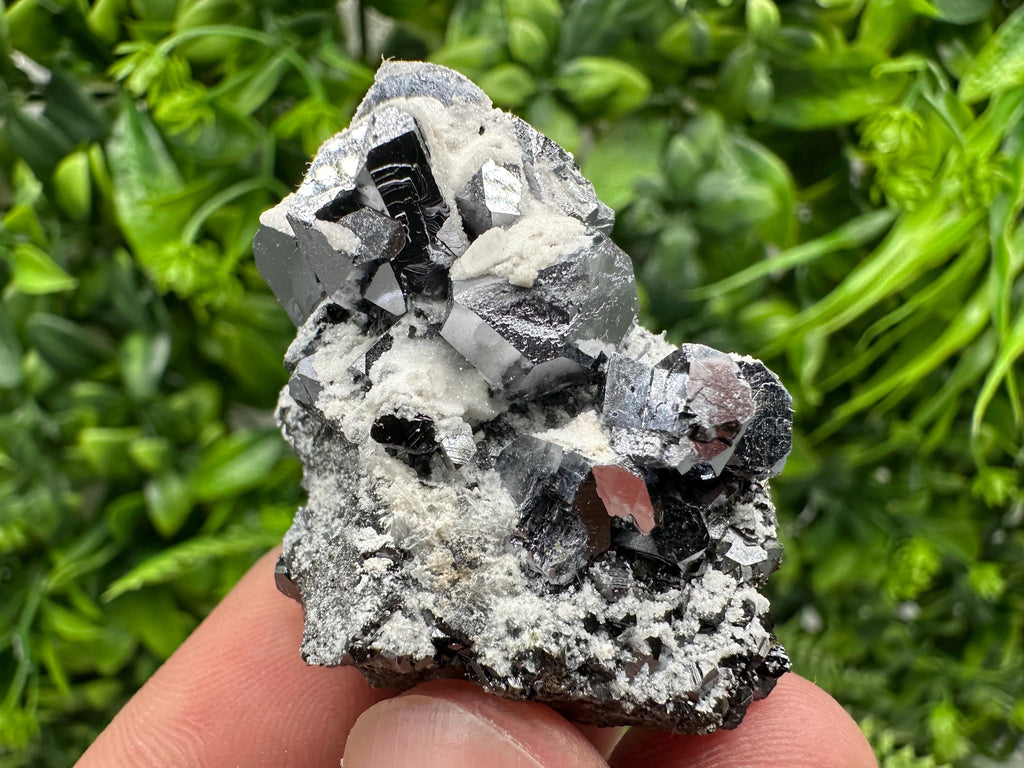 Galena Spinel with Quartz and Calcite, Borieva Mine Mineral Specimen