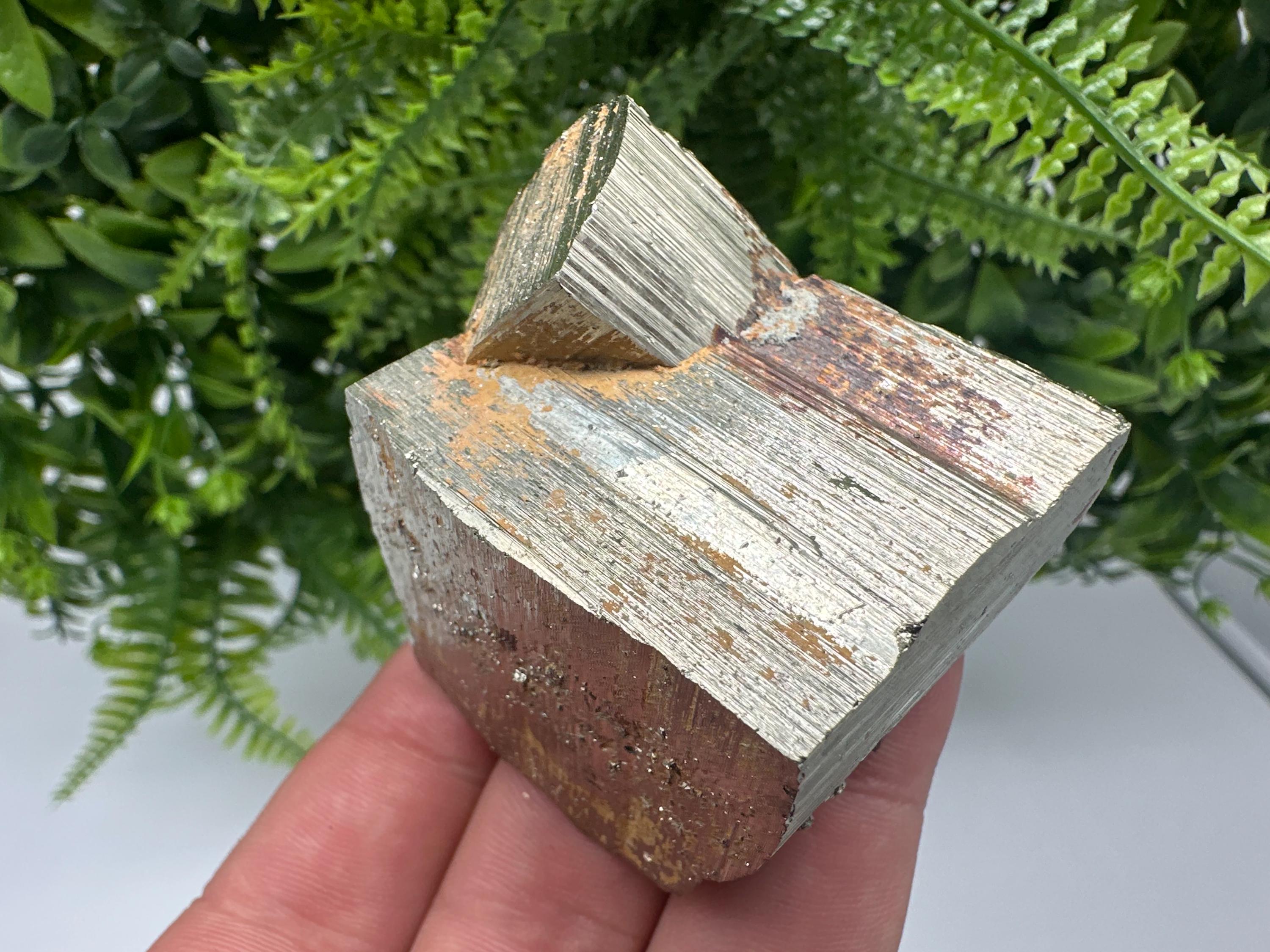 Wonderful Rainbow Pyrite whit Calcite,natural minerals souvenir Crystal,collection stone,rare minerals,home decor,Borieva Bulgaria